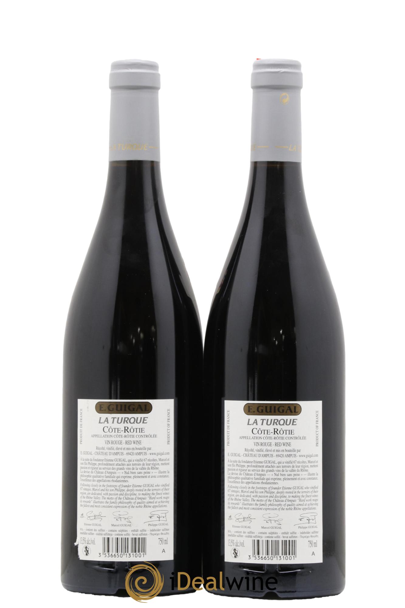 Côte-Rôtie La Turque Guigal 2016 - Lot de 2 bouteilles - 1