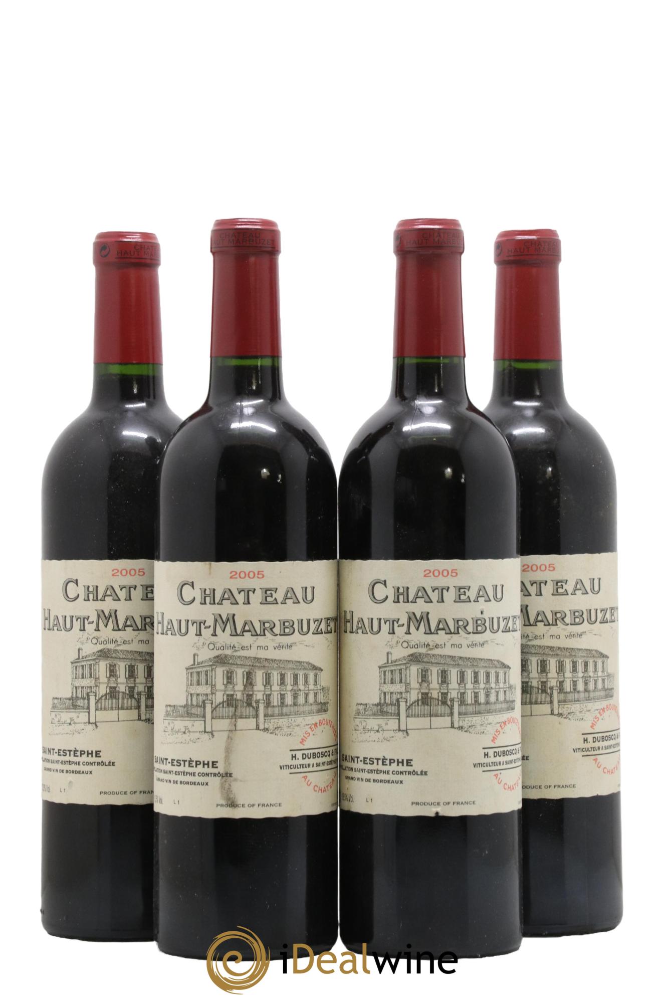 Château Haut Marbuzet 2005 - Posten von 4 Flaschen - 0