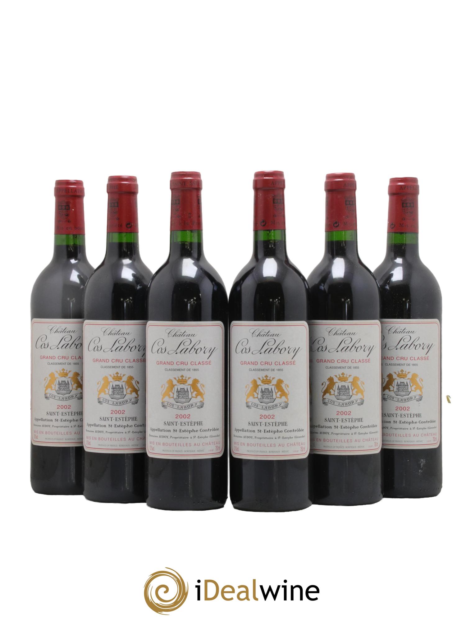 Château Cos Labory 5ème Grand Cru Classé 2002 - Lotto di 6 bottiglie - 0