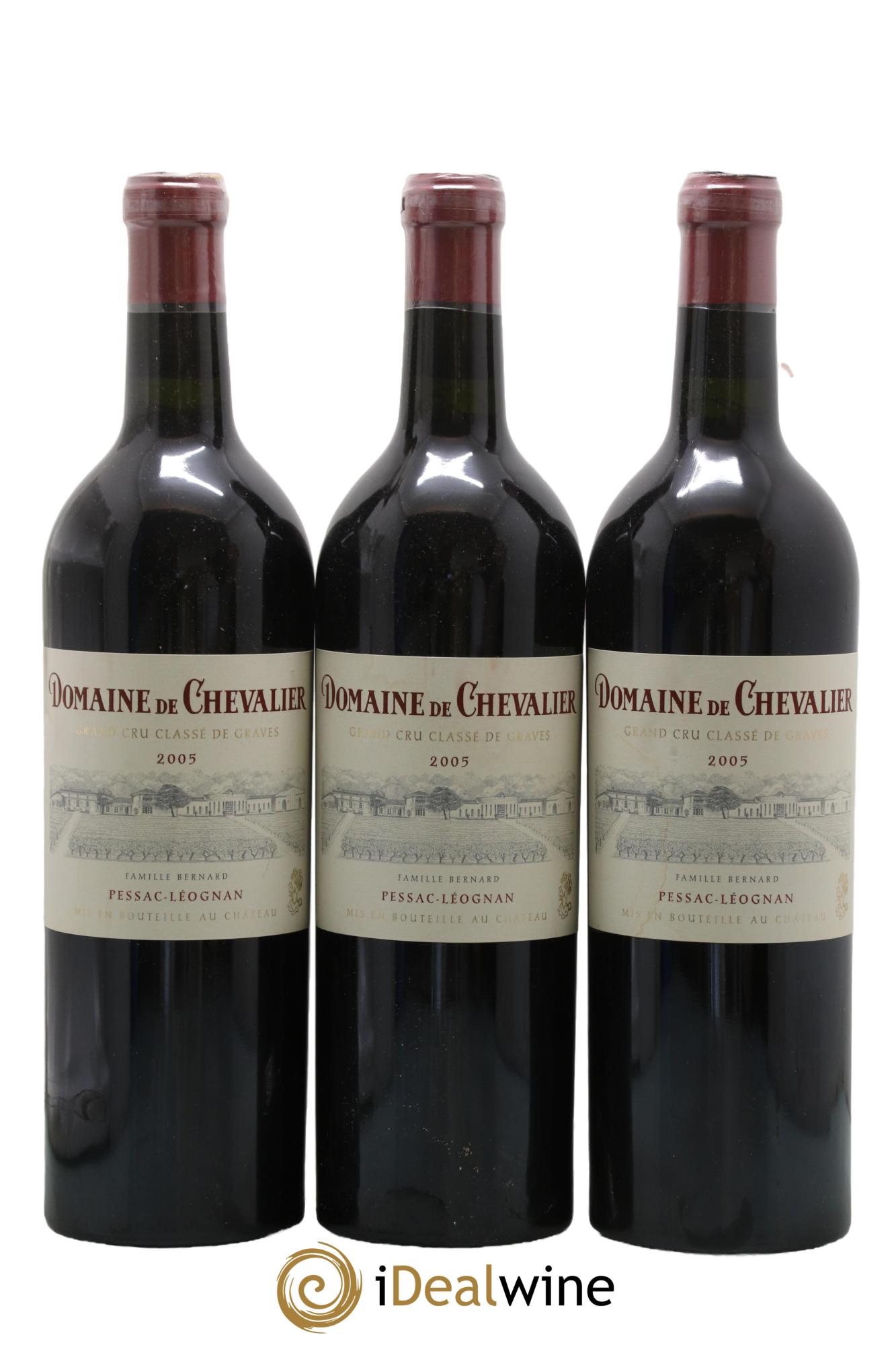 Domaine de Chevalier Cru Classé de Graves 2005 - Lot de 3 bouteilles - 0