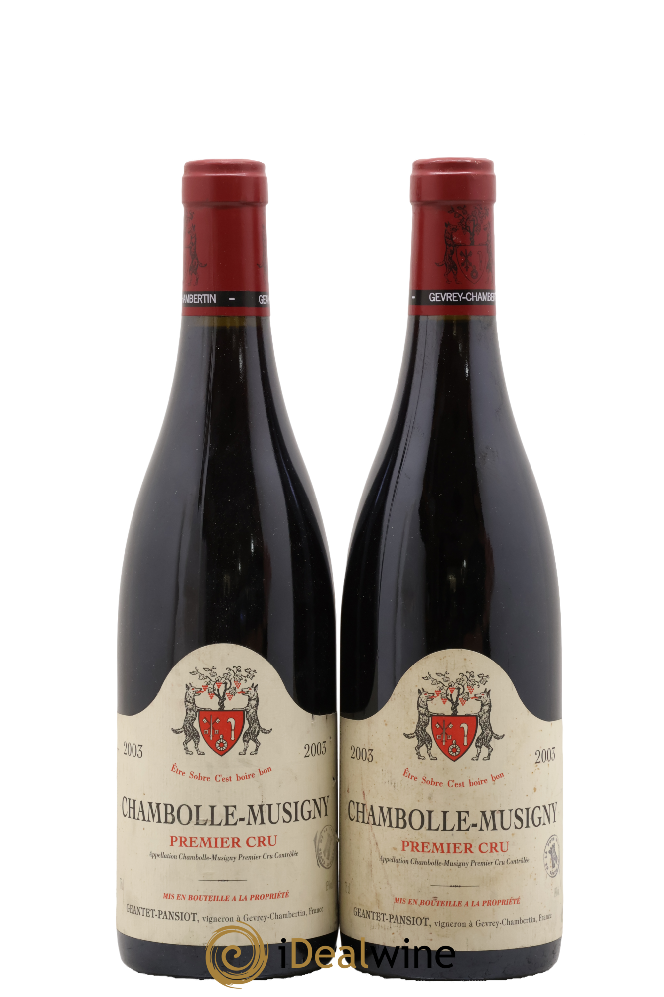 Chambolle-Musigny 1er Cru Geantet-Pansiot 2003 - Lot of 2 bottles - 0
