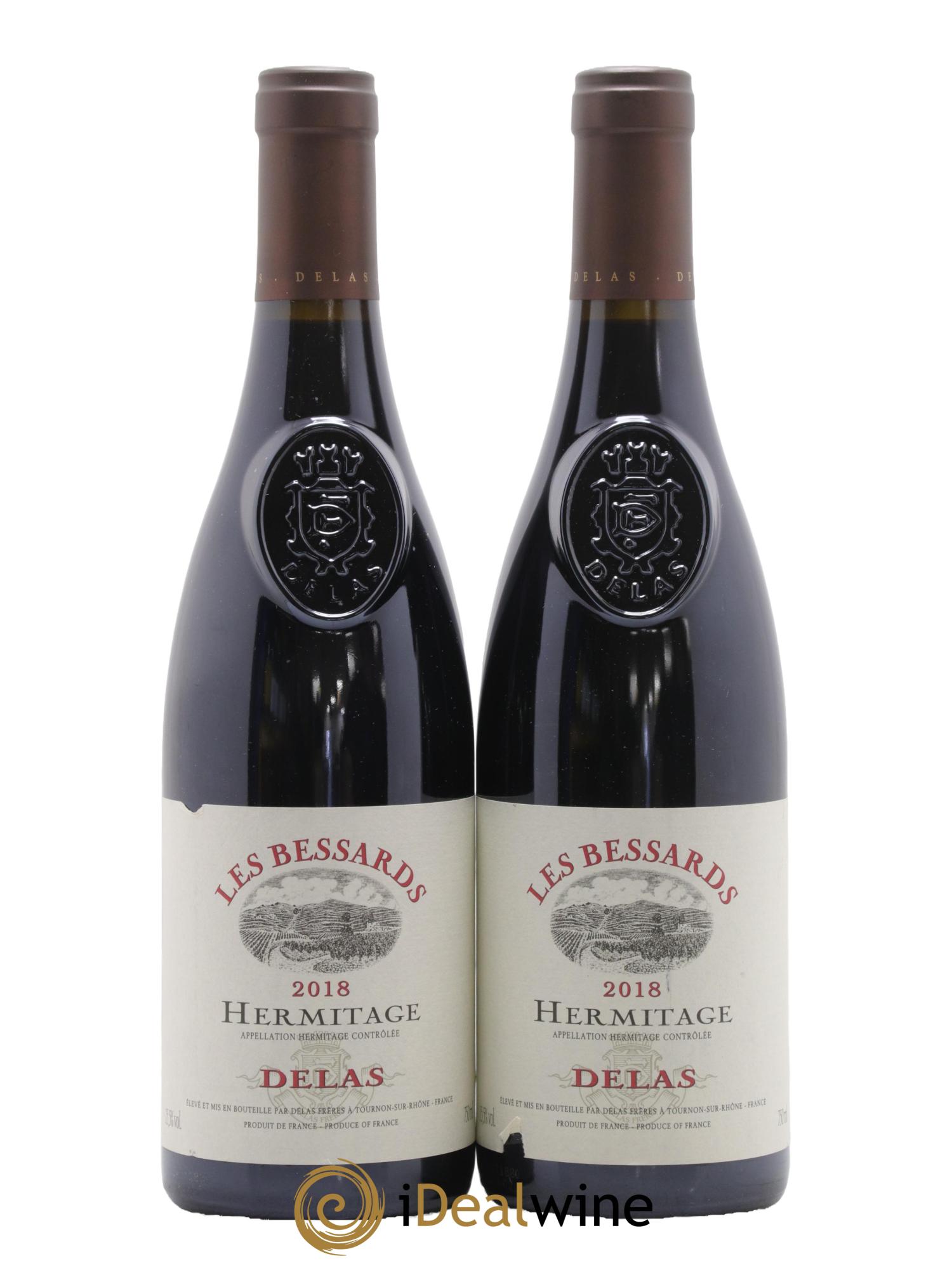 Hermitage Les Bessards Delas Frères 2018 - Lot of 2 bottles - 0