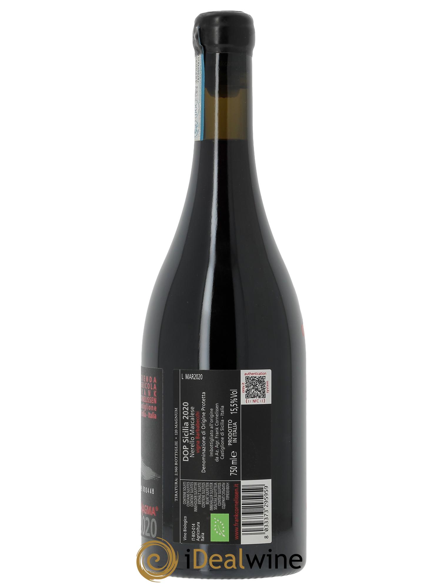 Terre Siciliane IGT Magma Frank Cornelissen 2020 - Lot de 1 bouteille - 1