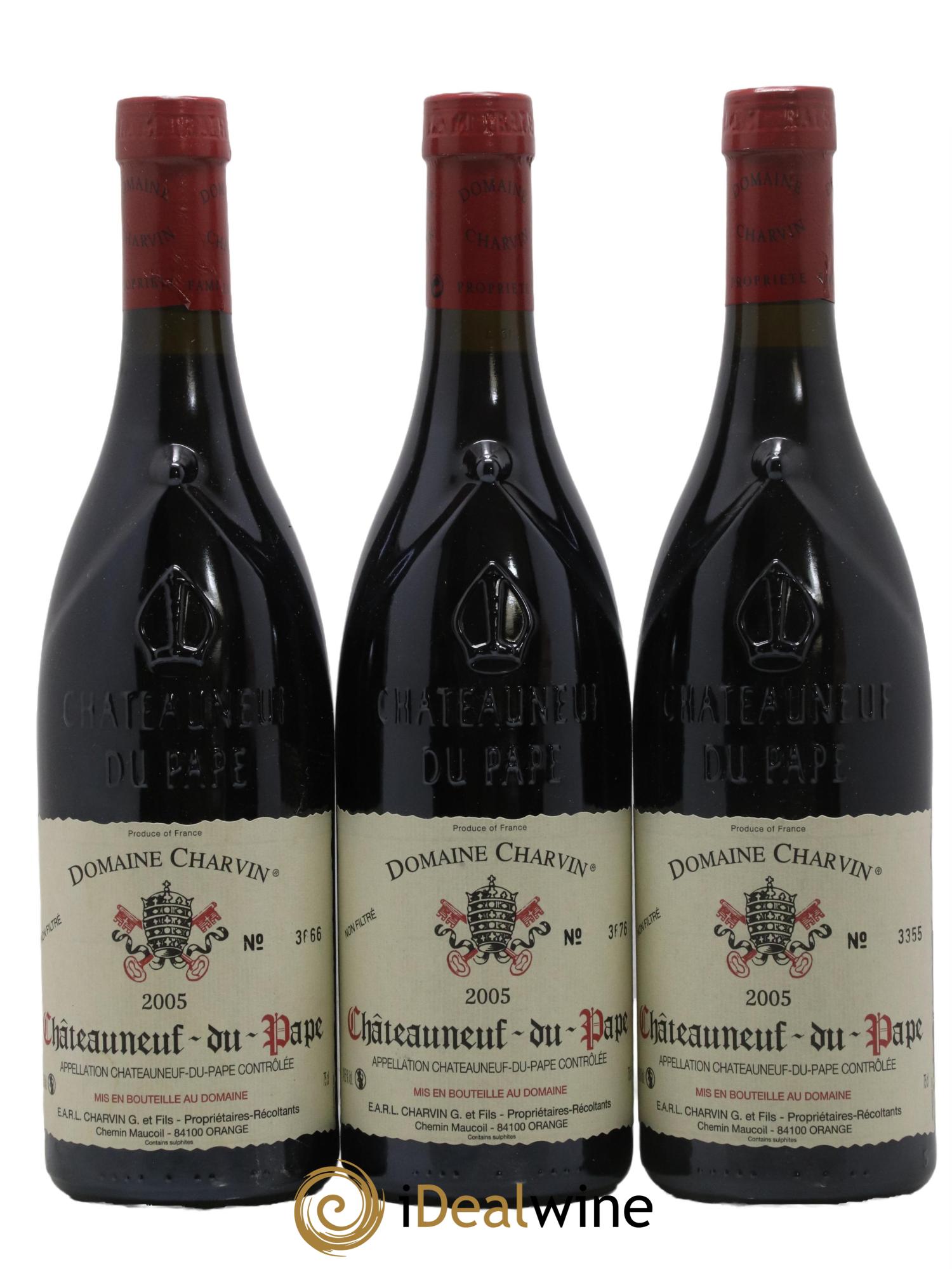 Châteauneuf-du-Pape Charvin (Domaine) 2005 - Lot de 3 bouteilles - 0