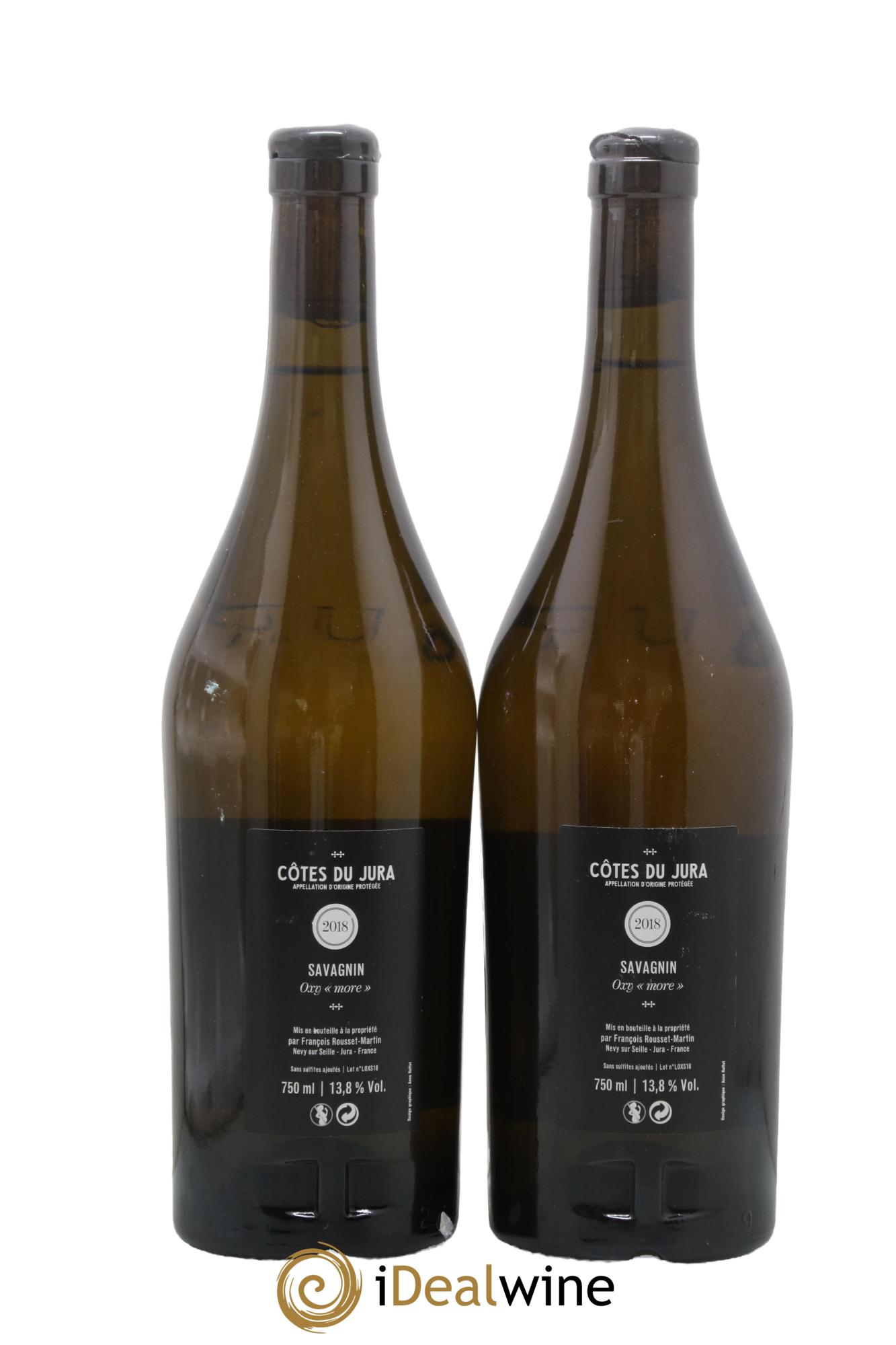 Côtes du Jura Savagnin Oxy More v4 François Rousset Martin 2018 - Lot of 2 bottles - 1
