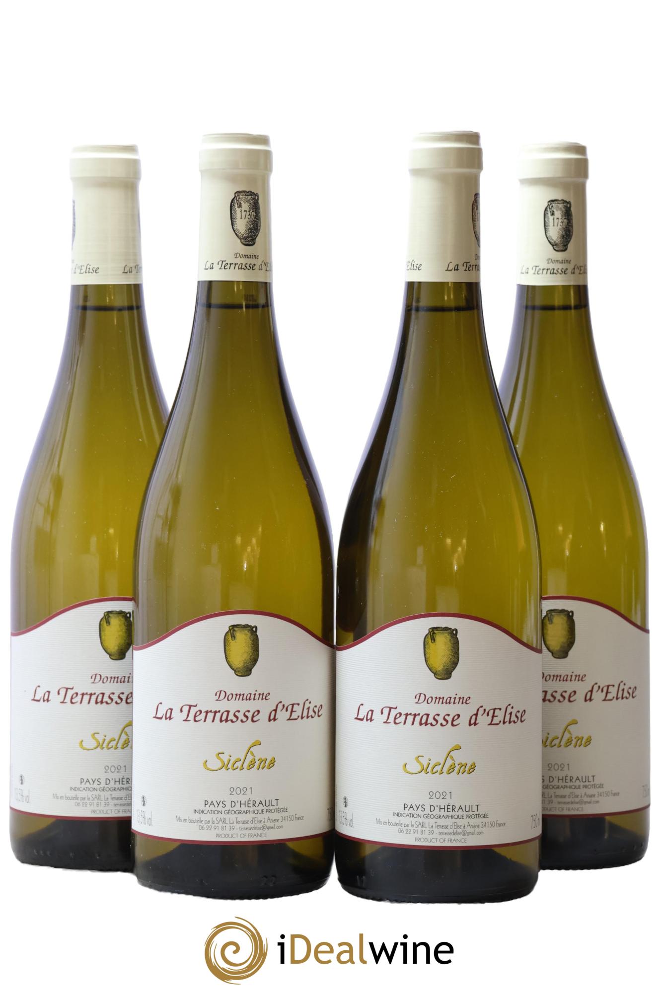 Pays d'Hérault Siclène Terrasse d'Elise (Domaine de la) 2021 - Lot de 4 bouteilles - 0