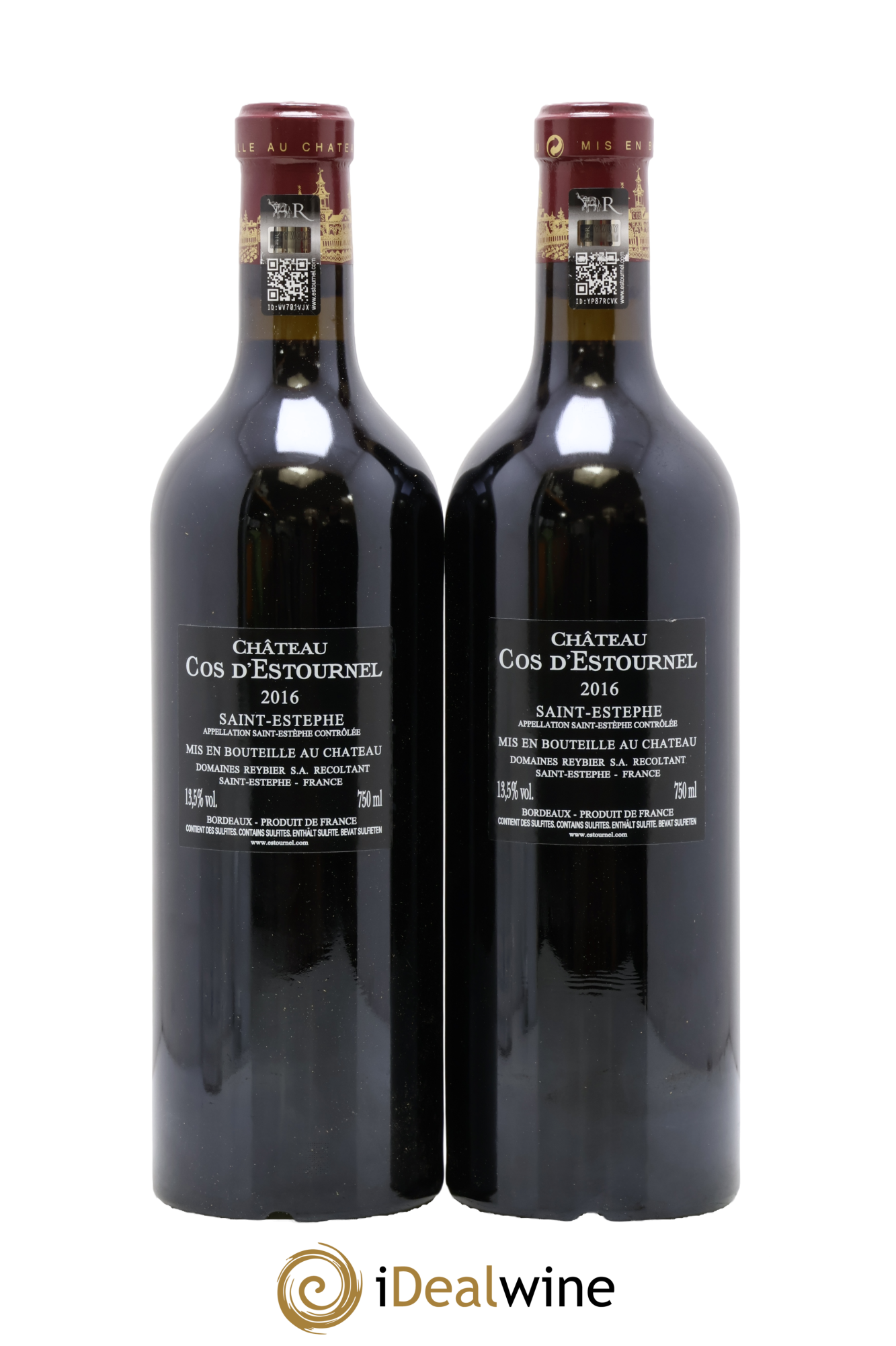Cos d'Estournel 2ème Grand Cru Classé 2016 - Lotto di 2 bottiglie - 1