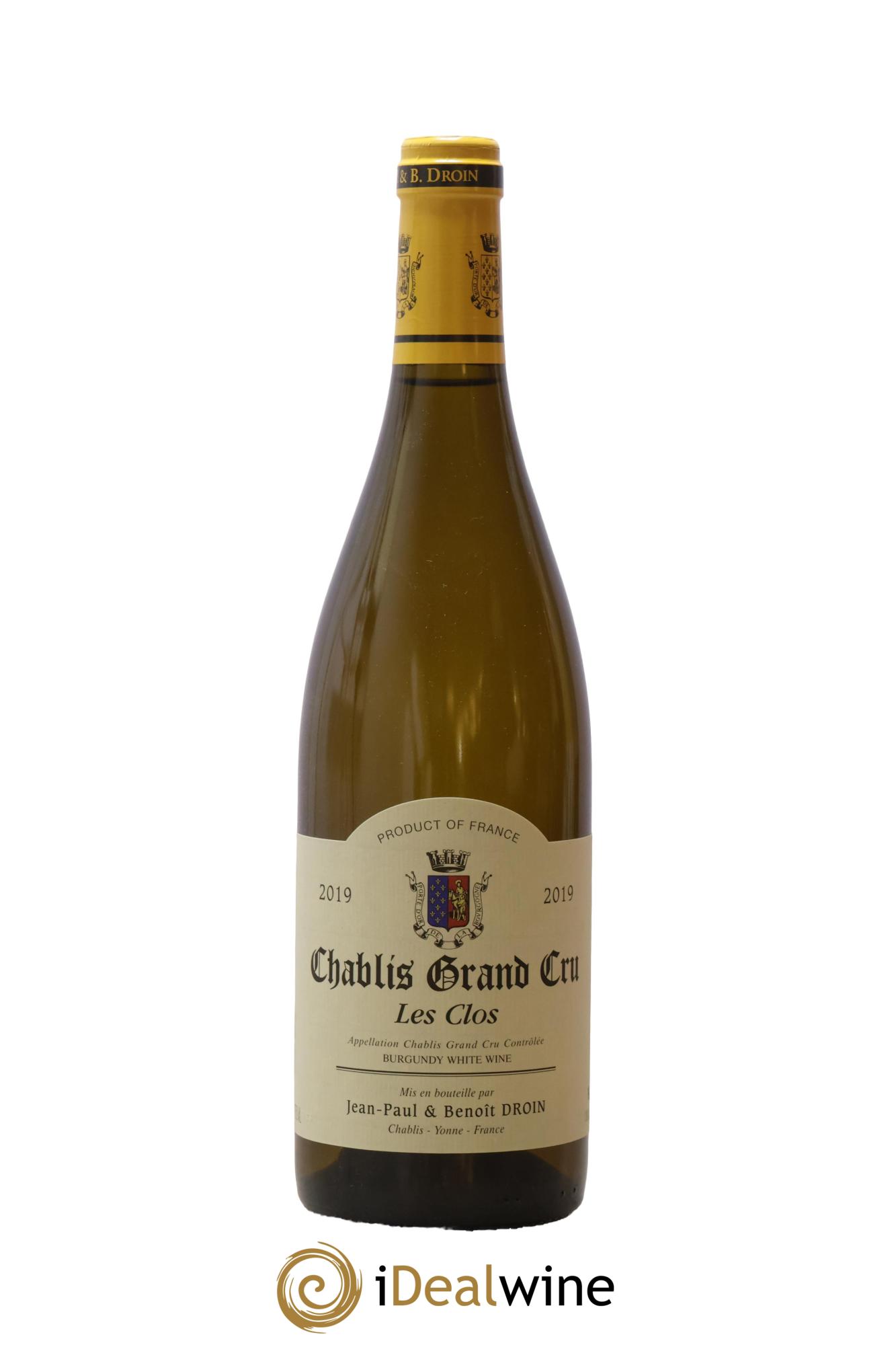 Chablis Grand Cru Les Clos Jean-Paul & Benoît Droin (Domaine) 2019 - Lotto di 1 bottiglia - 0