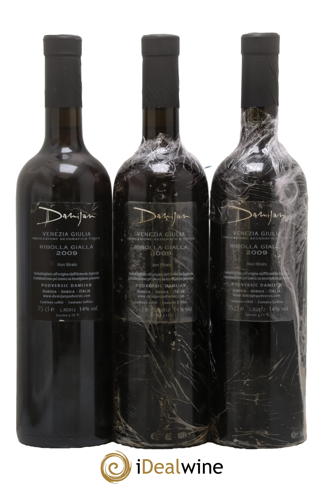 Venezia Giulia IGT Damijan Podversic Ribolla Gialla 2009 - Lot de 3 bouteilles - 1