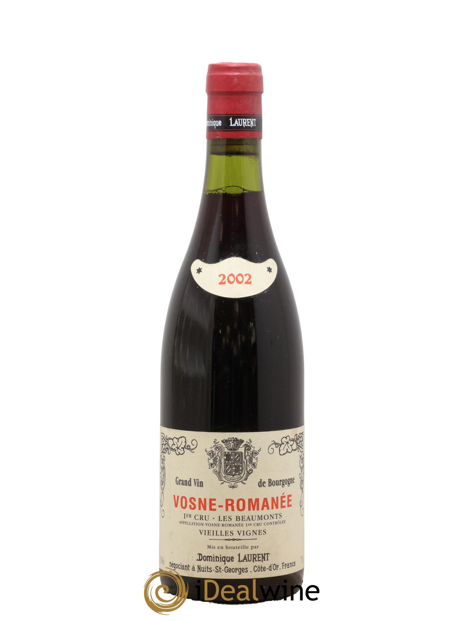 Vosne-Romanée 1er Cru Aux Beaumonts Vieilles Vignes Dominique Laurent 2002 - Lot of 1 bottle - 0