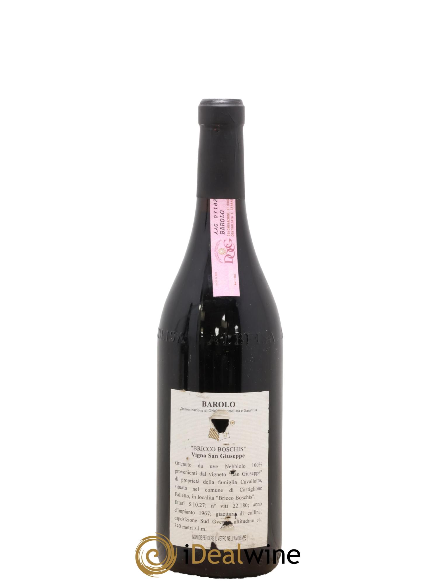 Barolo DOCG Cavallotto Riserva Vigna San Giuseppe Cavallotto 1989 - Lot of 1 bottle - 1