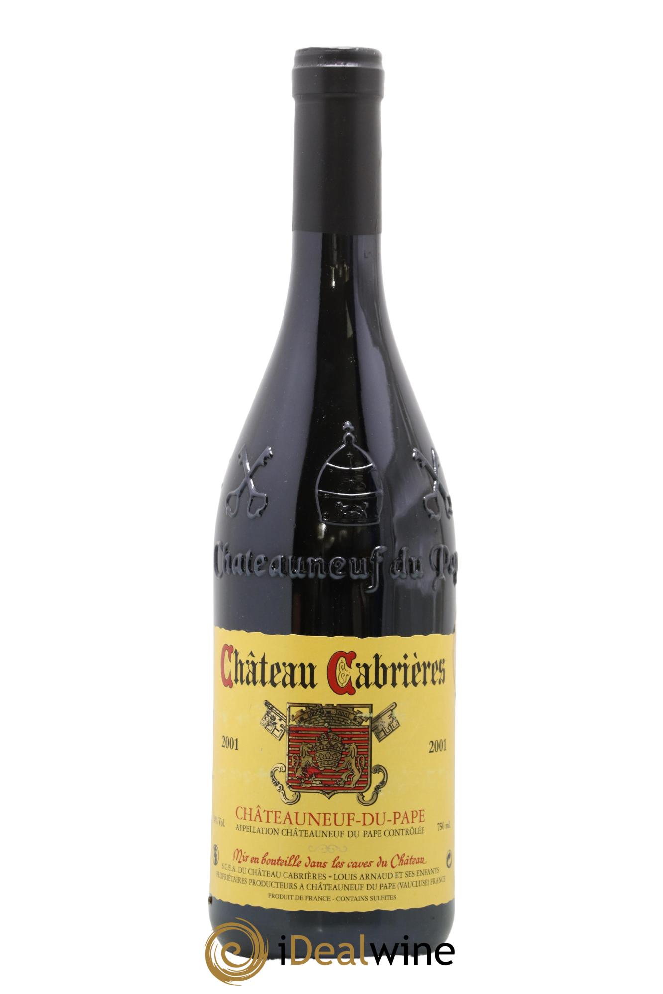 Châteauneuf-du-Pape Château Cabrières 2001 - Posten von 1 Flasche - 0