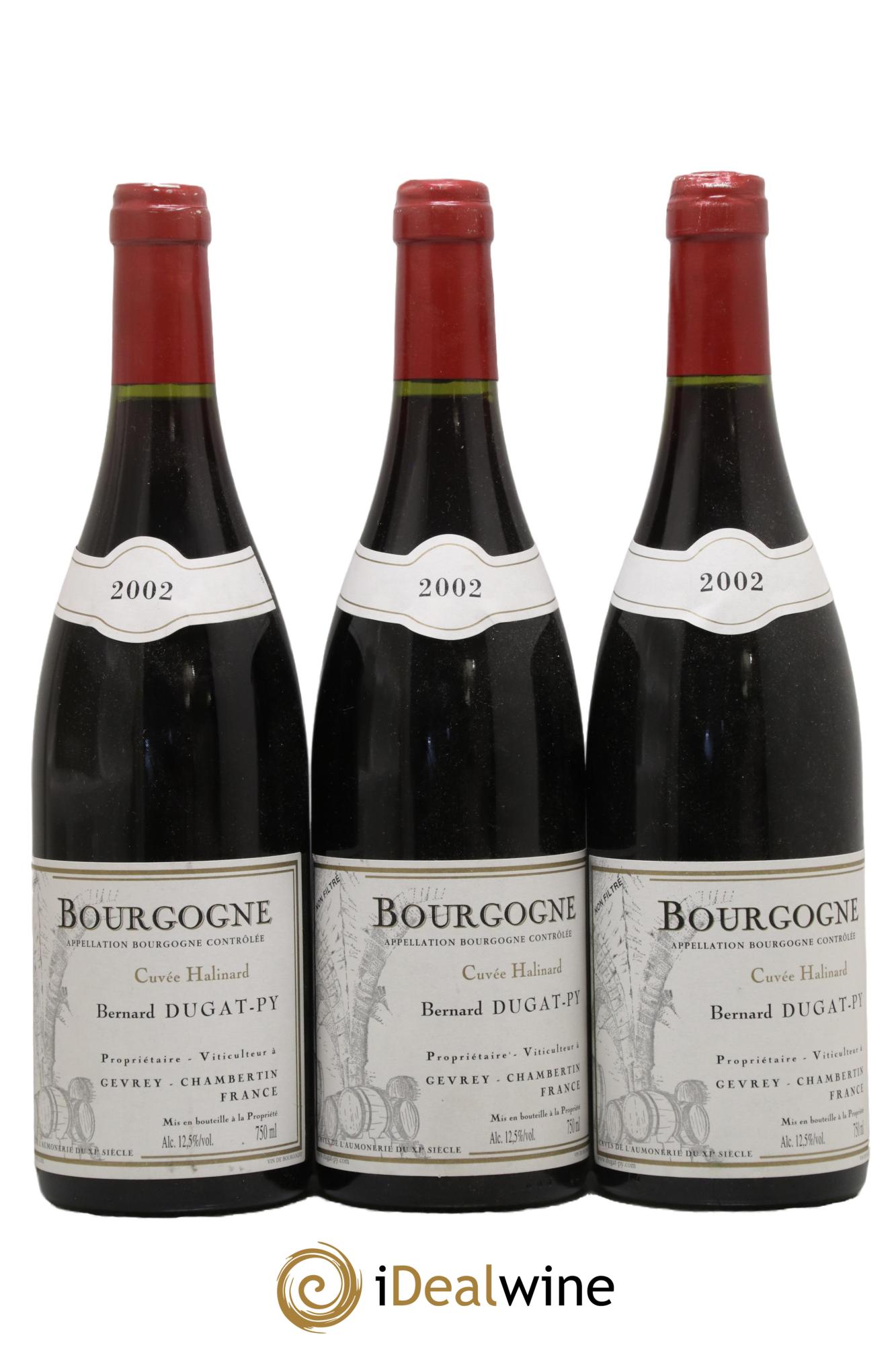 Bourgogne Cuvée Halinard Dugat-Py 2002 - Lotto di 3 bottiglie - 0