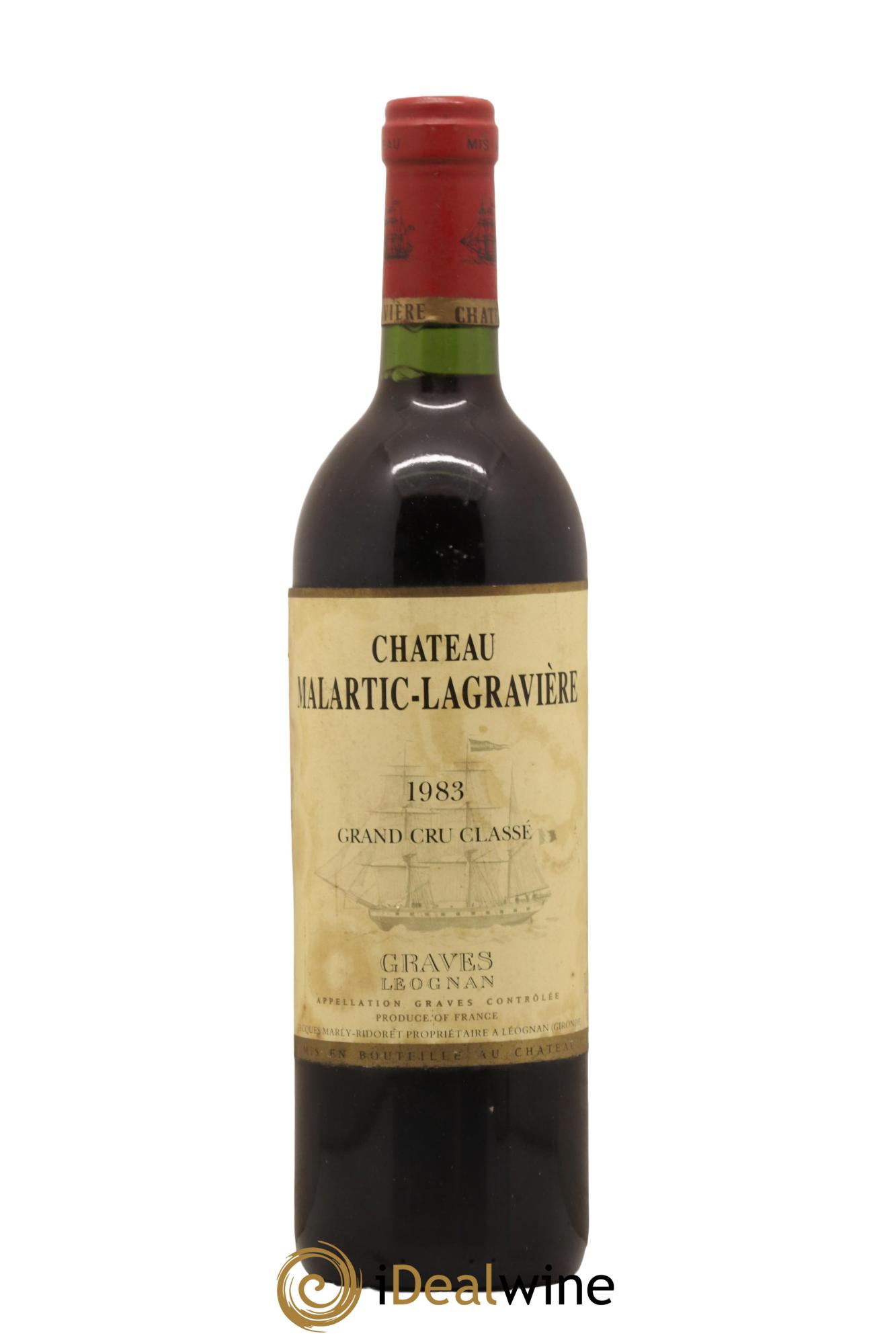 Château Malartic-Lagravière Cru Classé de Graves 1983 - Lot de 1 bouteille - 0