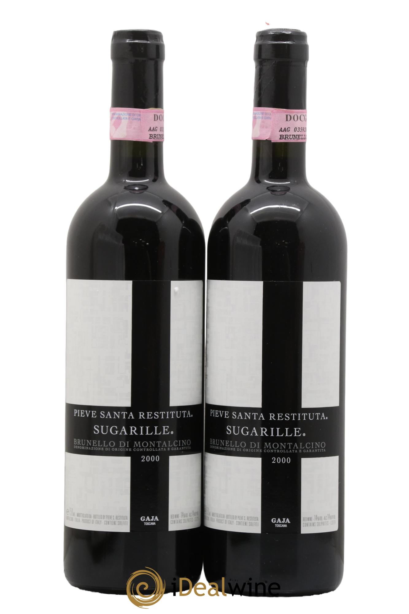Brunello di Montalcino DOCG Pieve Santa Restituta - Sugarille Angelo Gaja 2000 - Lot de 2 bouteilles - 0