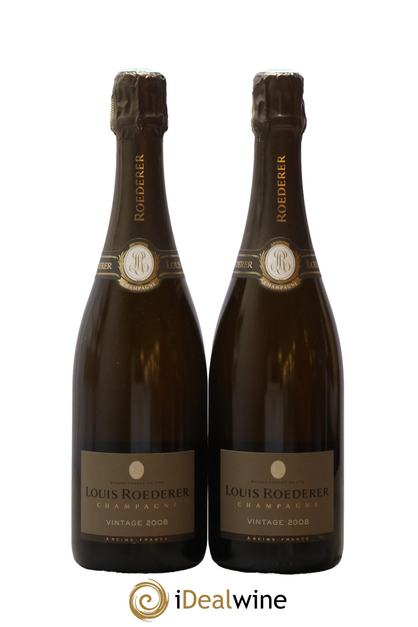 Millésimé Brut Louis Roederer 2008 - Lot de 2 bouteilles - 0