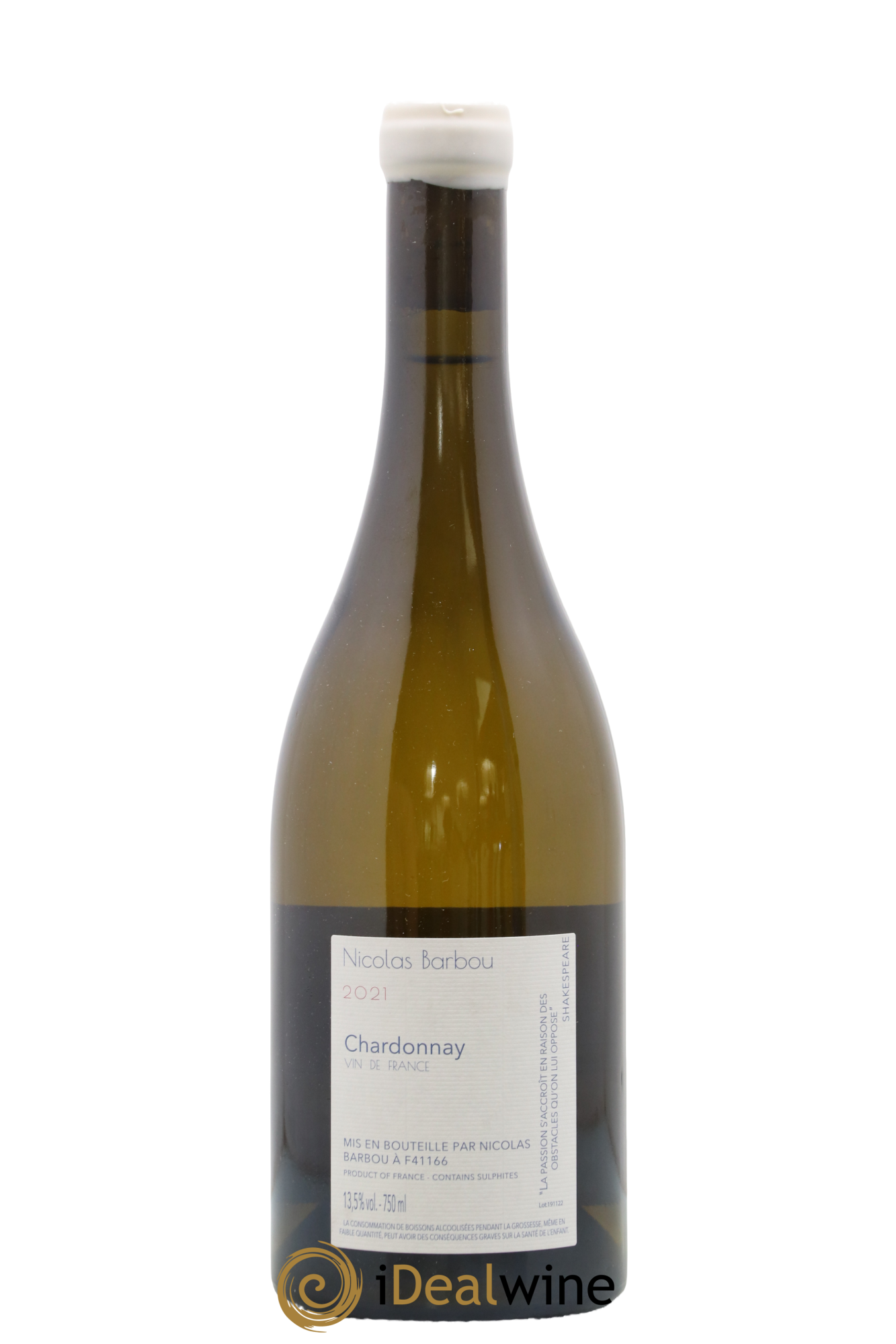 Vin de France Alchimie Passionnelle Nicolas Barbou 2021 - Lot de 1 bouteille - 1