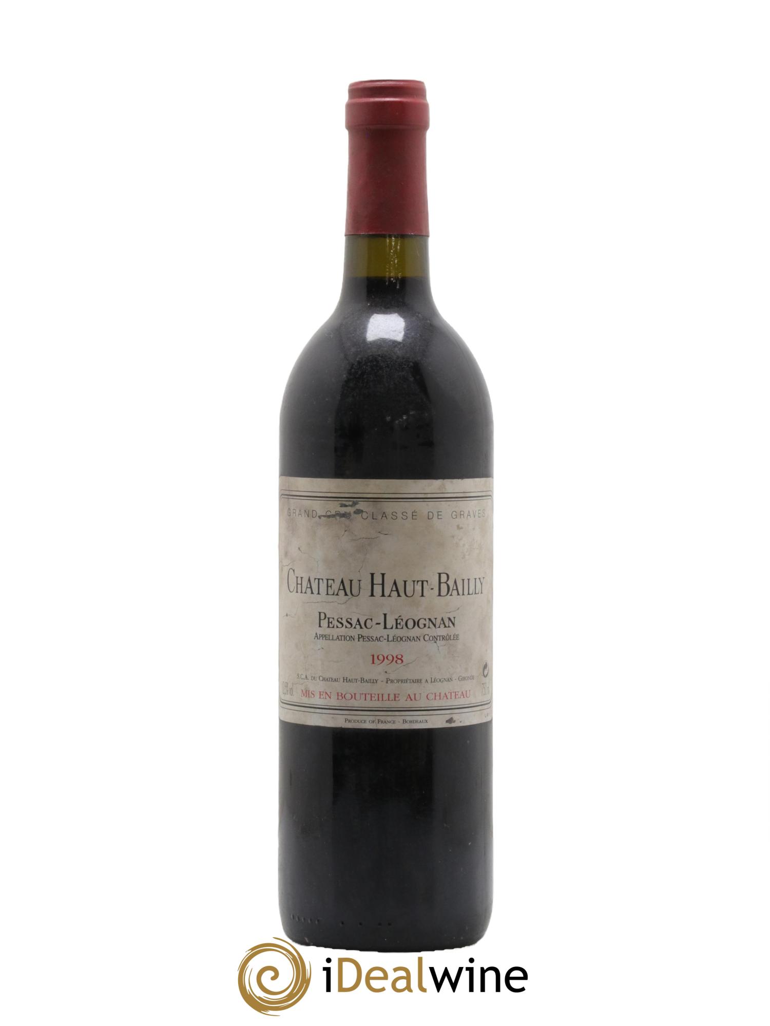 Château Haut-Bailly Cru Classé de Graves 1998 - Posten von 1 Flasche - 0