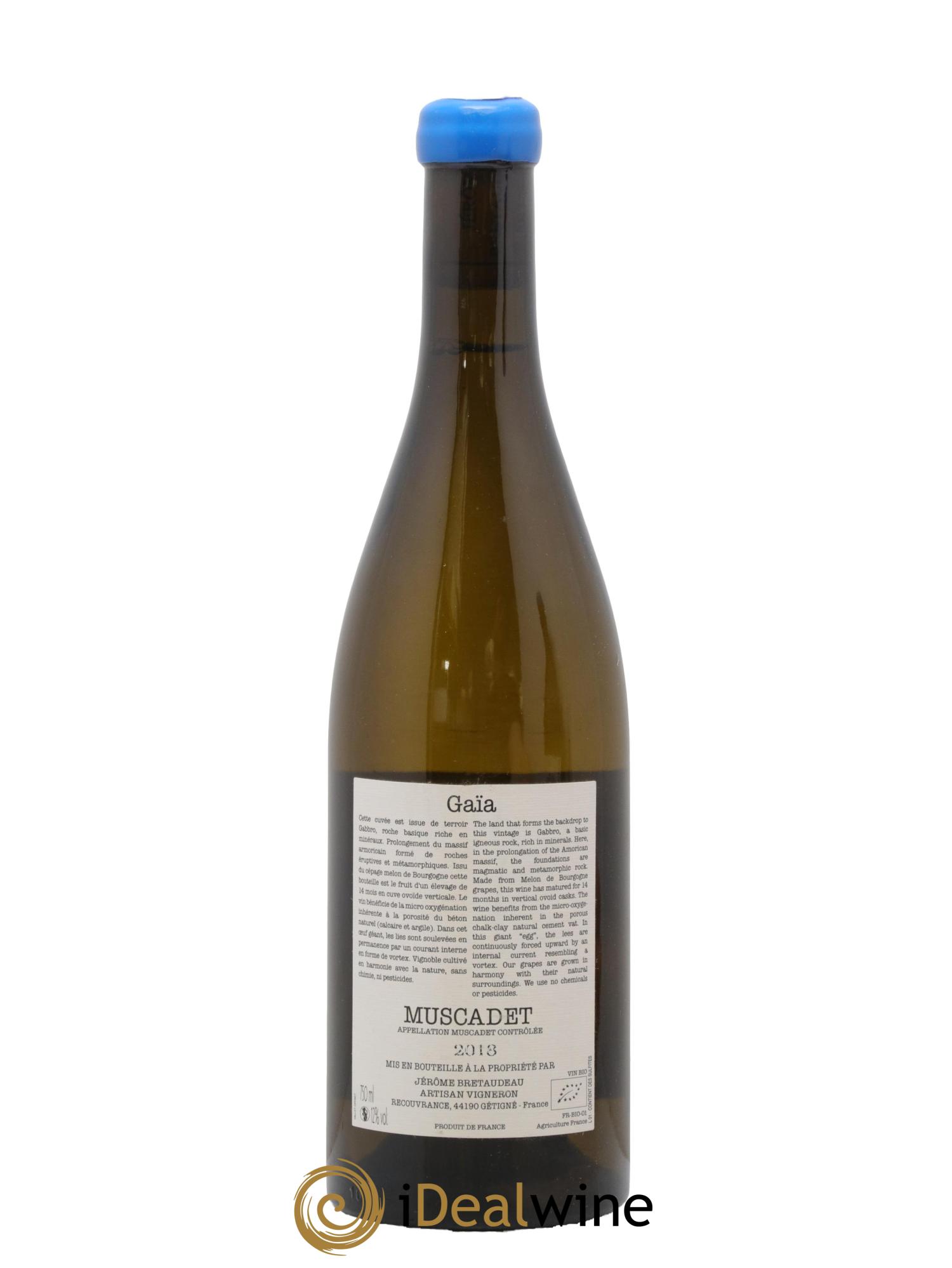 Muscadet-Sèvre-et-Maine Gaia Jérôme Bretaudeau - Domaine de Bellevue 2018 - Posten von 1 Flasche - 1