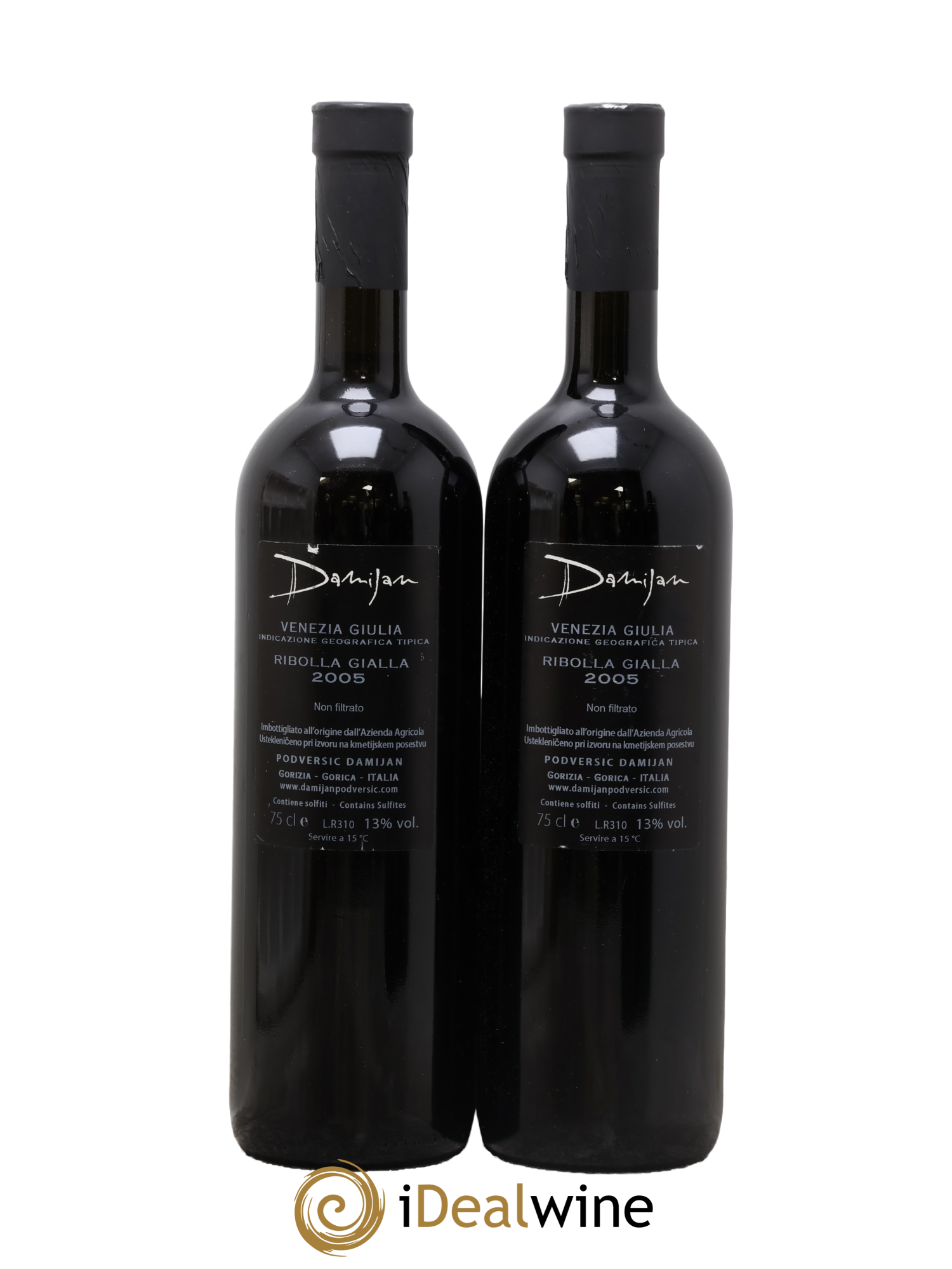 Venezia Giulia IGT Damijan Podversic Ribolla Gialla 2005 - Lot de 2 bouteilles - 1