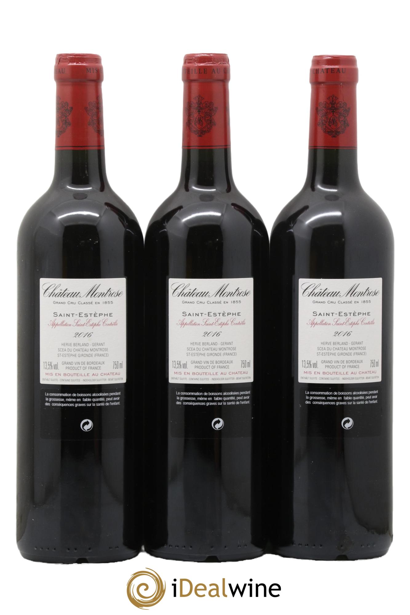 Château Montrose 2ème Grand Cru Classé 2016 - Posten von 6 Flaschen - 4