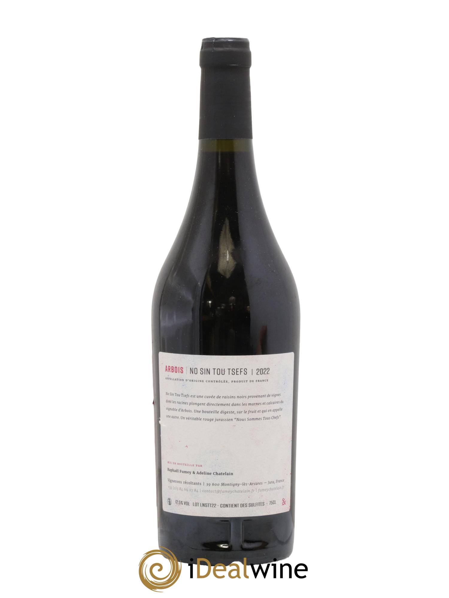 Arbois No Sin Tou Tsefs Fumey-Chatelain 2022 - Lot de 1 bouteille - 1
