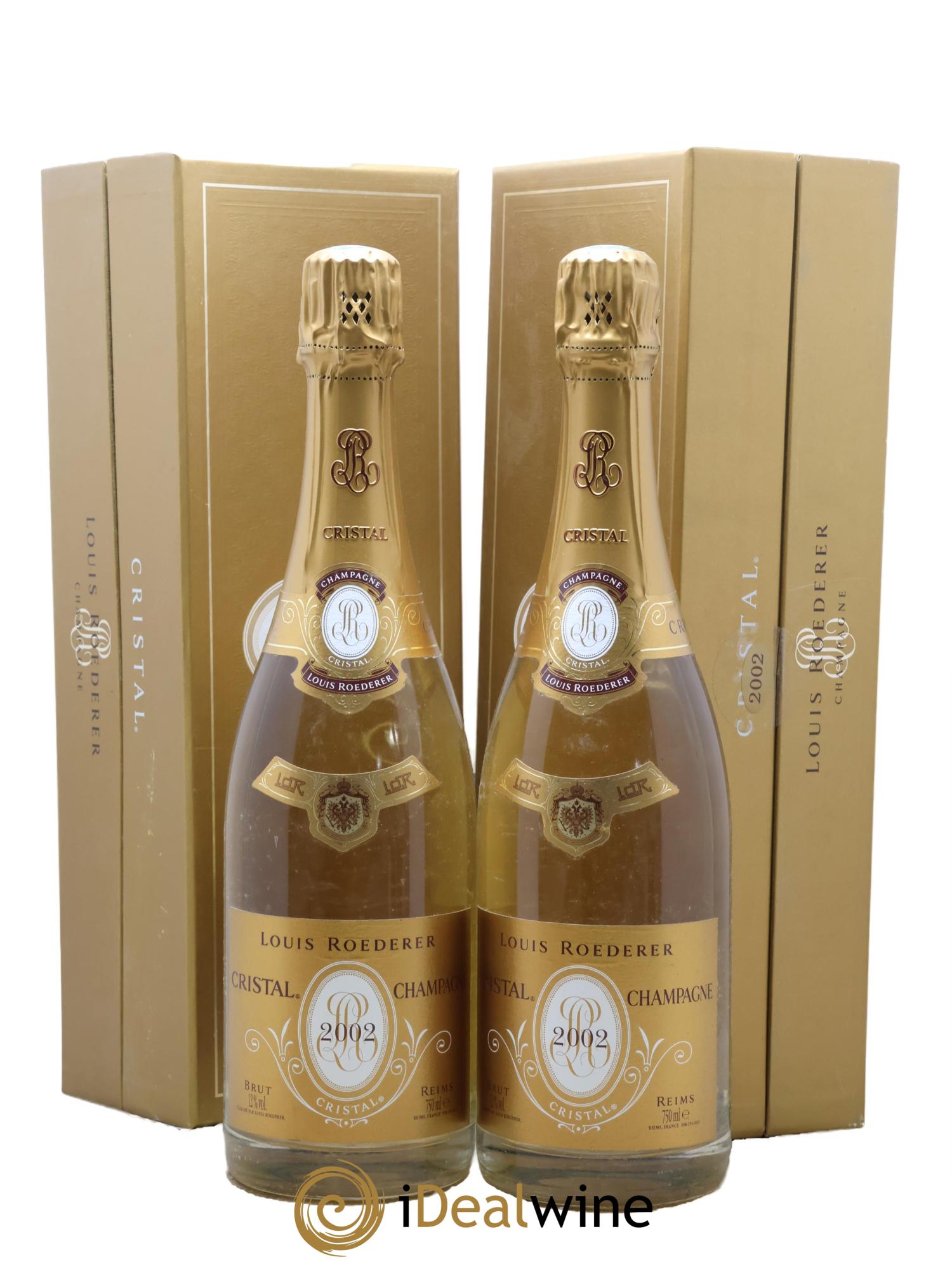 Cristal Louis Roederer 2002 - Lot of 2 bottles - 0