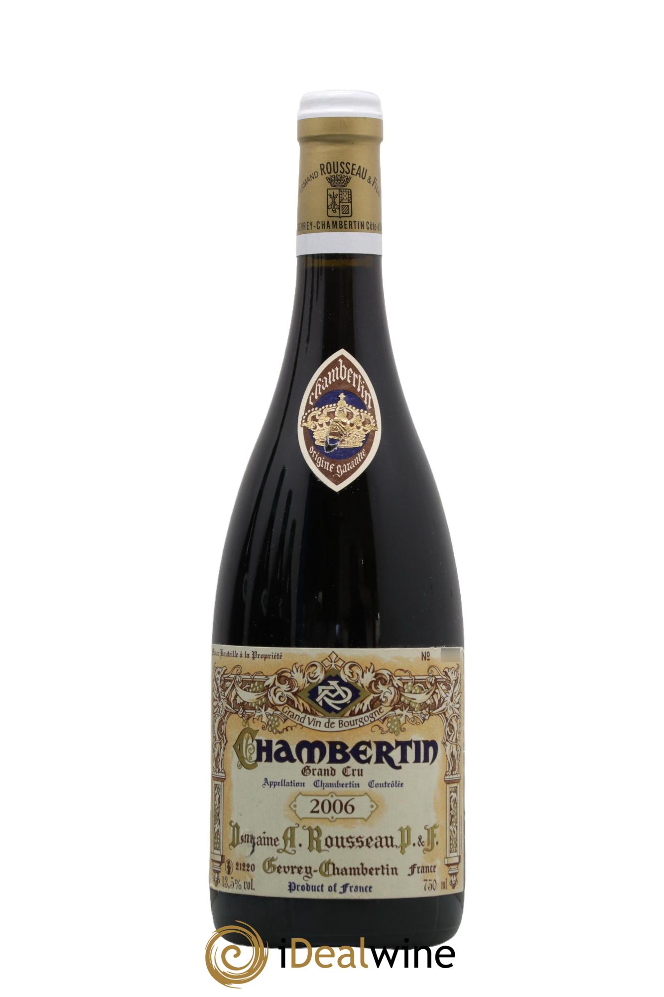 Chambertin Grand Cru Armand Rousseau (Domaine) 2006 - Lot de 1 bouteille - 0
