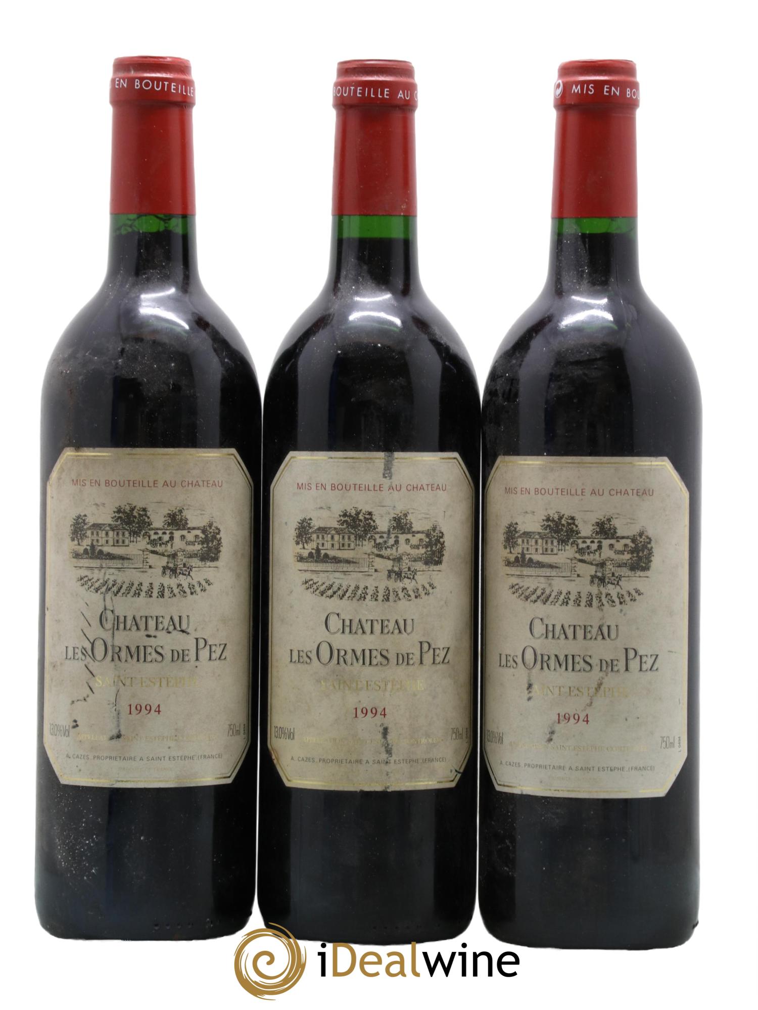 Château les Ormes de Pez 1994 - Lot de 3 bouteilles - 0