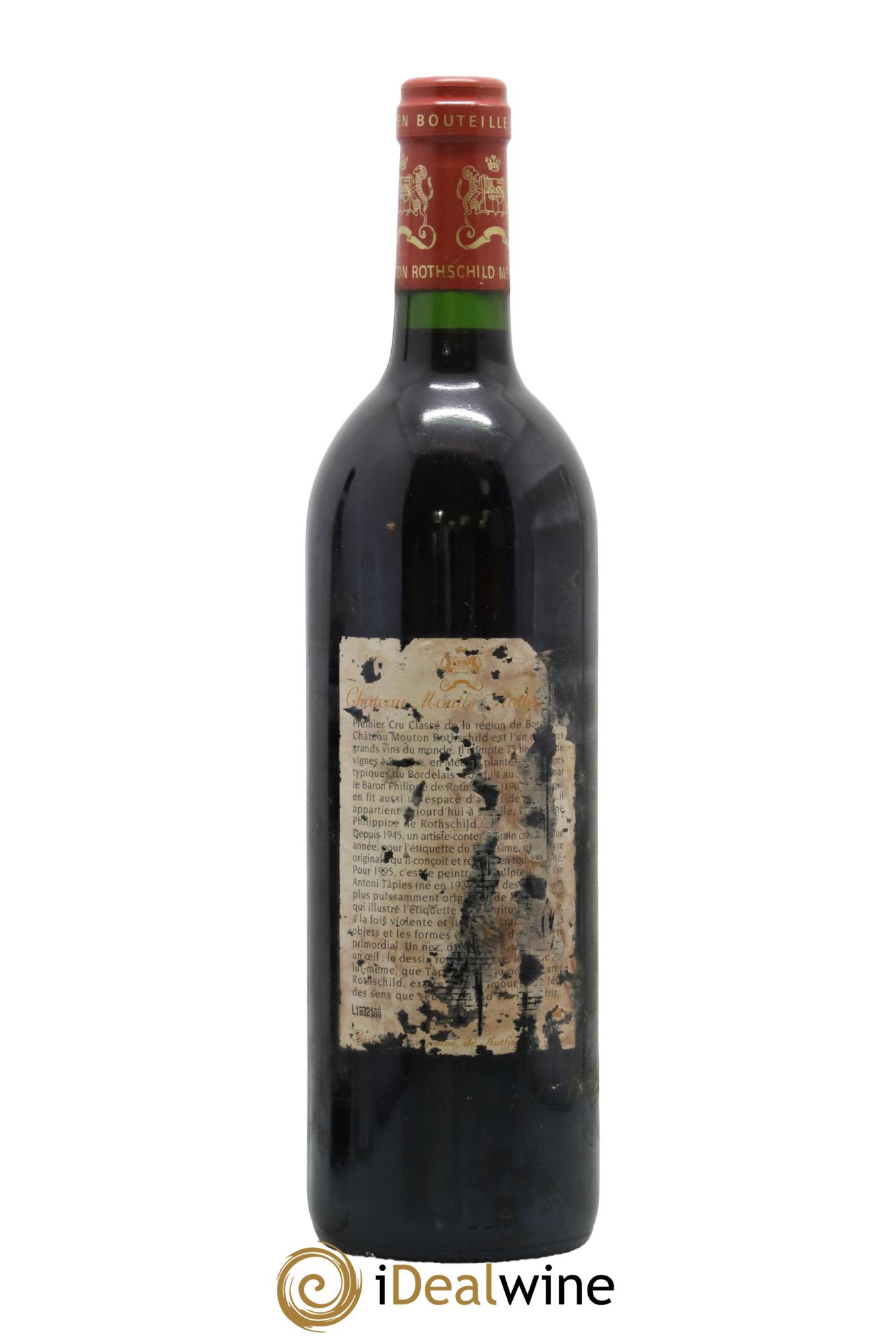 Château Mouton Rothschild 1er Grand Cru Classé 1995 - Lot de 1 bouteille - 1