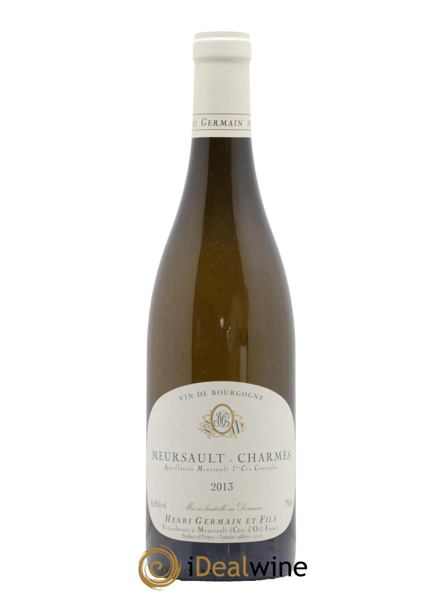 Meursault 1er Cru Charmes Henri Germain 2013 - Lot de 1 bouteille - 0