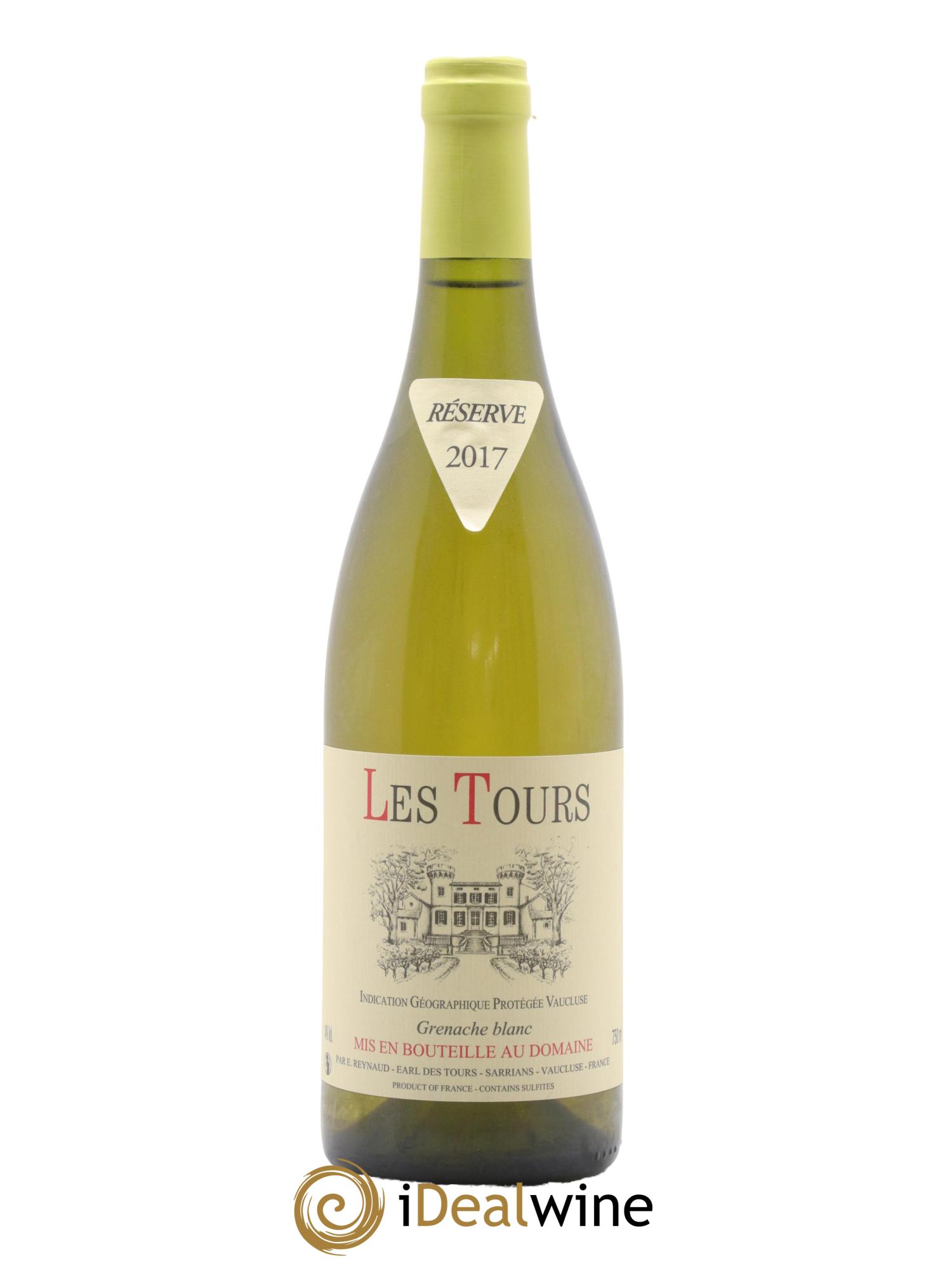 IGP Vaucluse (Vin de Pays de Vaucluse) Les Tours Grenache Blanc Emmanuel Reynaud 2017 - Posten von 1 Flasche - 0