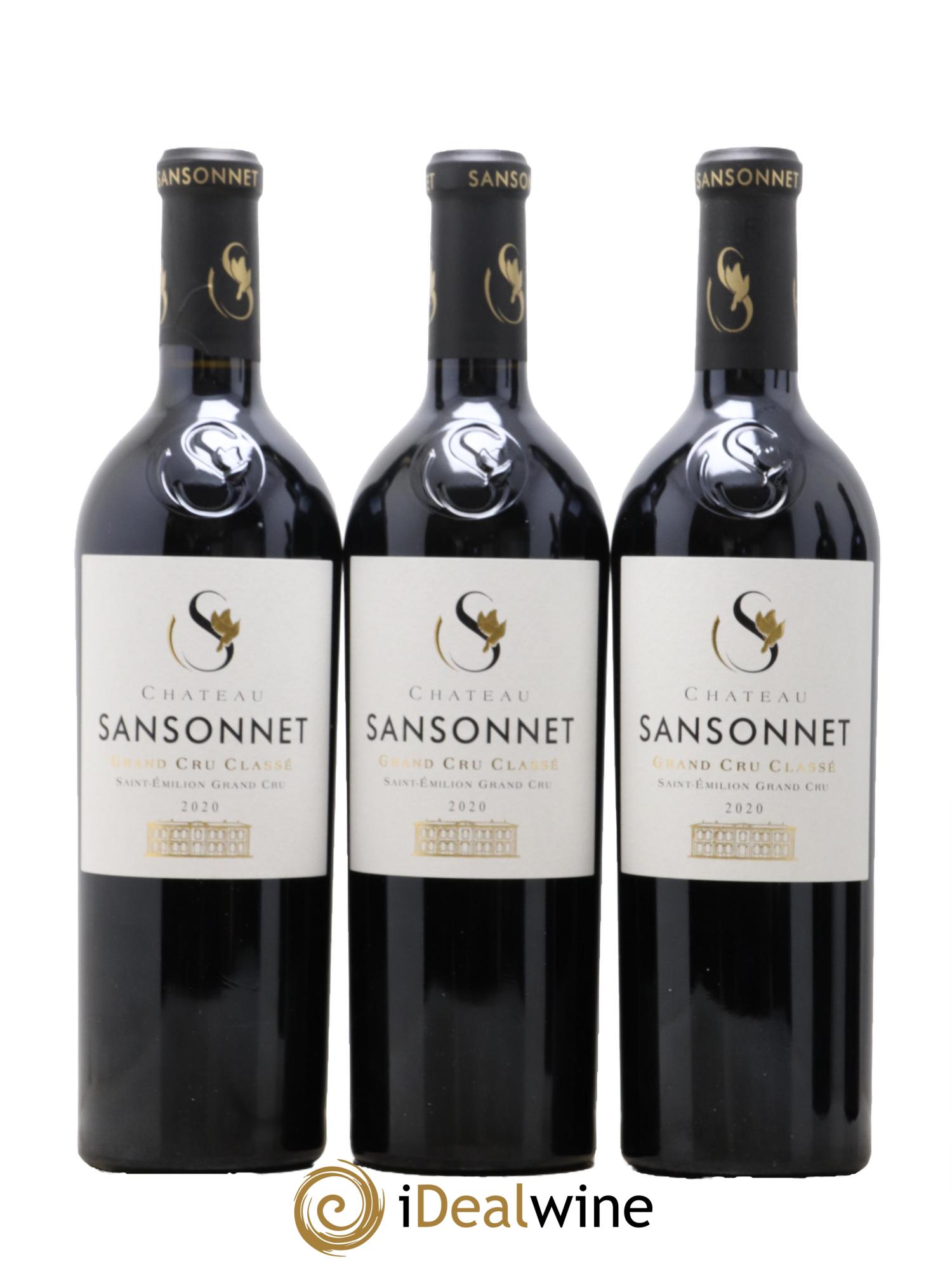 Château Sansonnet Grand Cru Classé 2020 - Lot de 12 bouteilles - 2