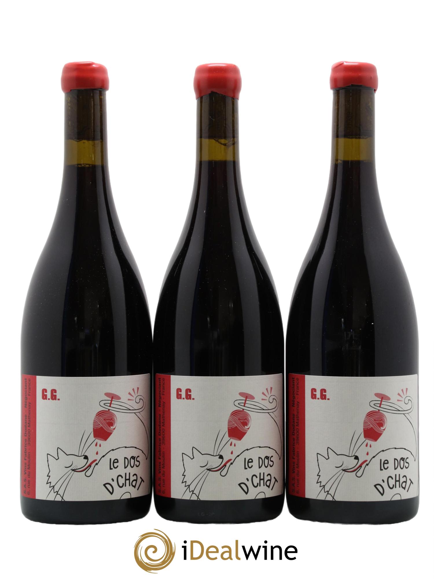 Vin de France GG Le Dos D Chat Fabrice Dodane 2020 - Lot de 3 bouteilles - 0