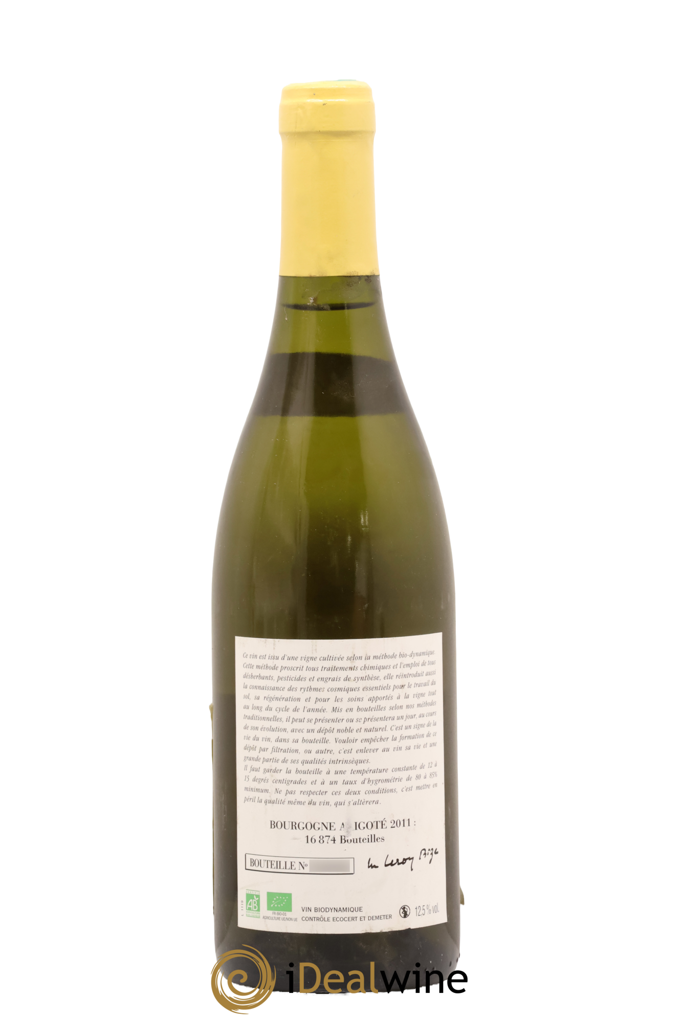 Bourgogne Aligoté Leroy (Domaine) 2011 - Lot de 1 bouteille - 1