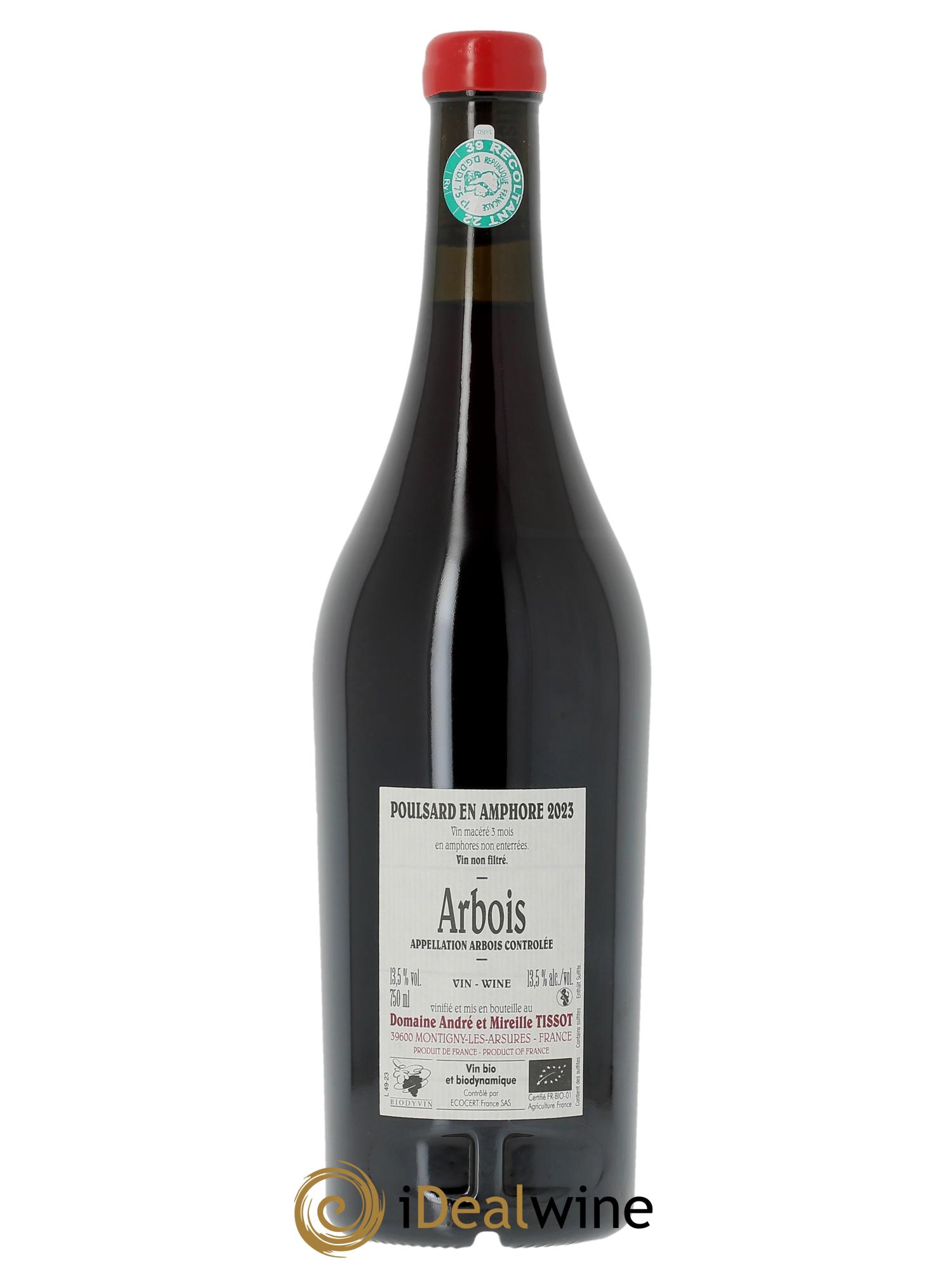 Arbois Poulsard Amphore Bénédicte et Stéphane Tissot 2023 - Lot de 1 bouteille - 1