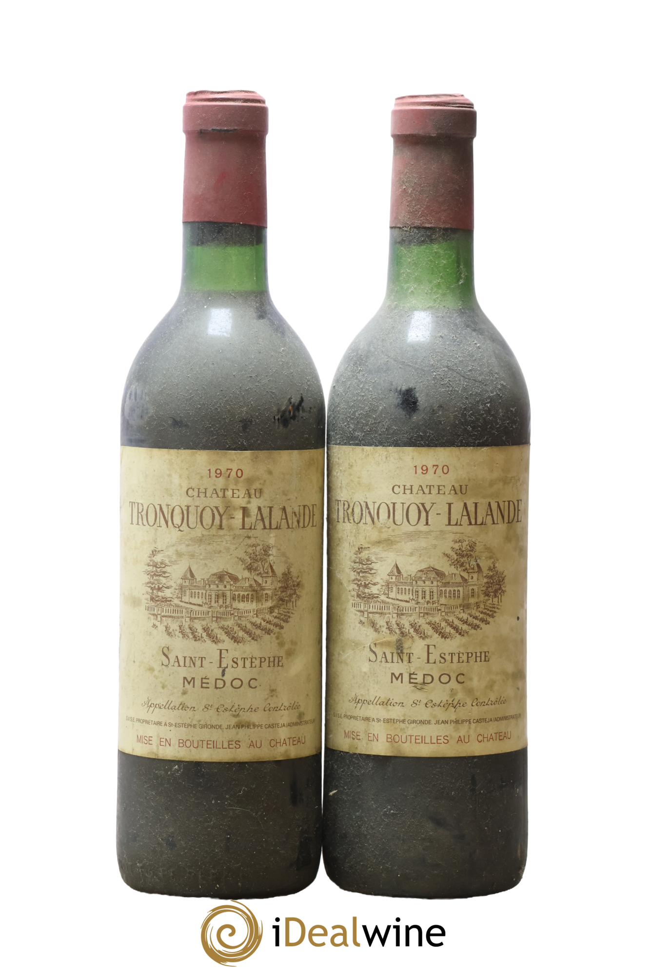 Château Tronquoy Lalande 1970 - Lot of 2 bottles - 0
