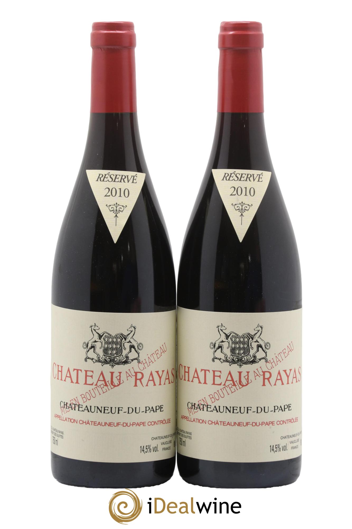 Châteauneuf-du-Pape Château Rayas Emmanuel Reynaud 2010 - Lot de 2 bouteilles - 0