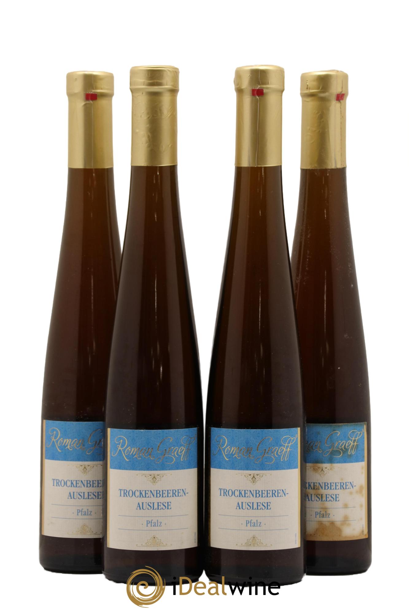 Allemagne Pfalz Trockenbeerenauslese Roman Graeff 2015 - Lot de 4 demi bouteilles - 0