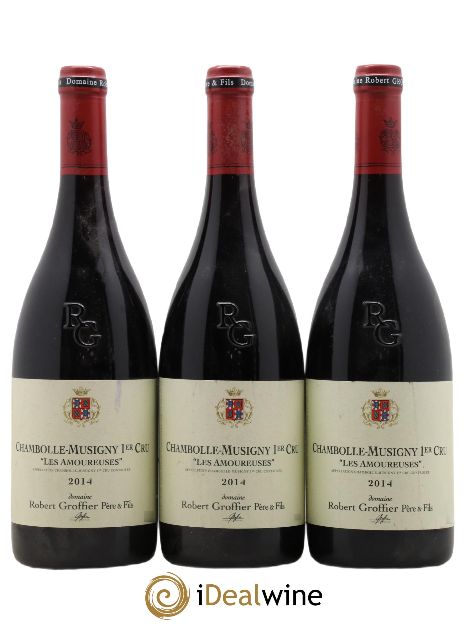 Chambolle-Musigny 1er Cru Les Amoureuses Robert Groffier Père & Fils (Domaine) 2014 - Lot of 3 bottles - 0