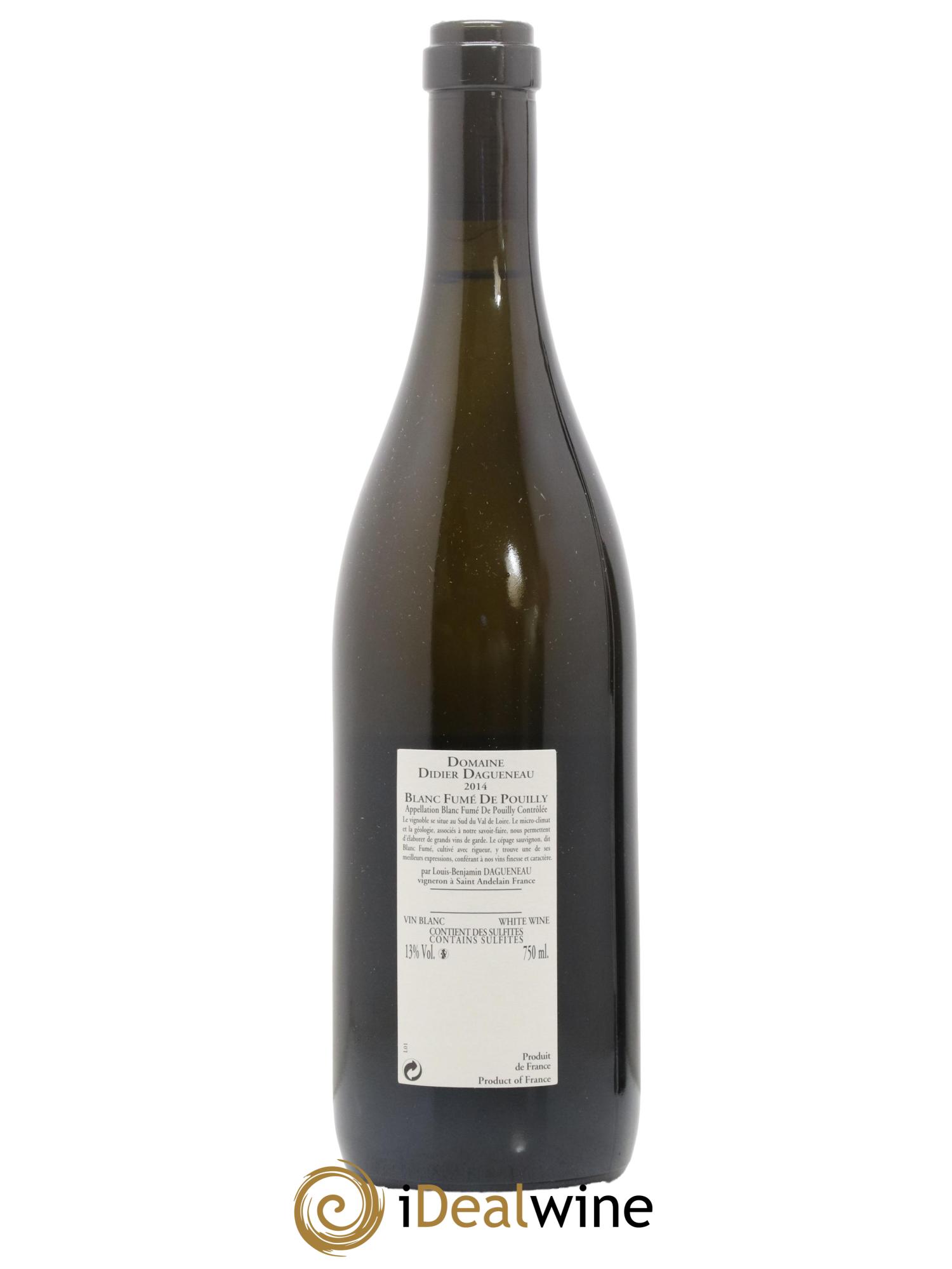 Pouilly-Fumé Buisson Renard Dagueneau (Domaine Didier - Louis-Benjamin) 2014 - Lot de 1 bouteille - 1