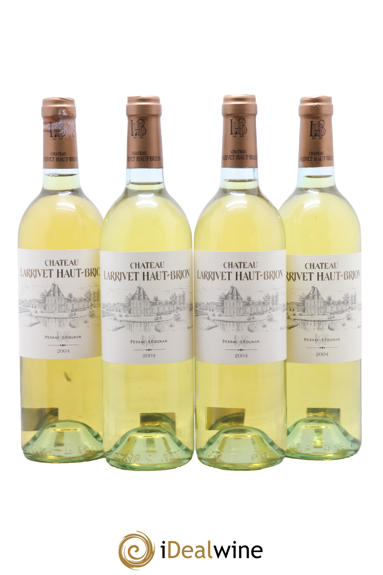 Château Larrivet Haut-Brion 2004 - Lotto di 4 bottiglie - 0