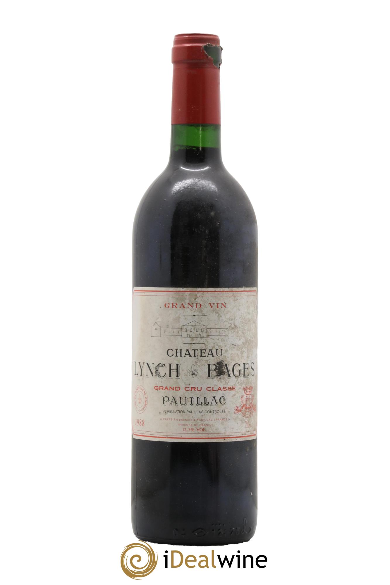 Château Lynch Bages 5ème Grand Cru Classé 1988 - Lot de 1 bouteille - 0