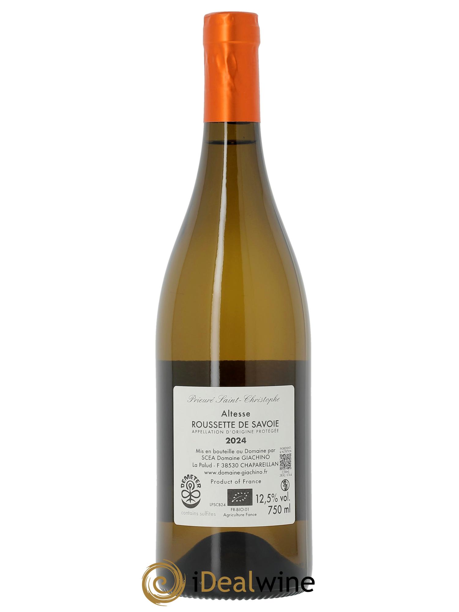 Vin de Savoie Altesse Prieuré Saint Christophe (Domaine)  2024 - Lot of 1 bottle - 1