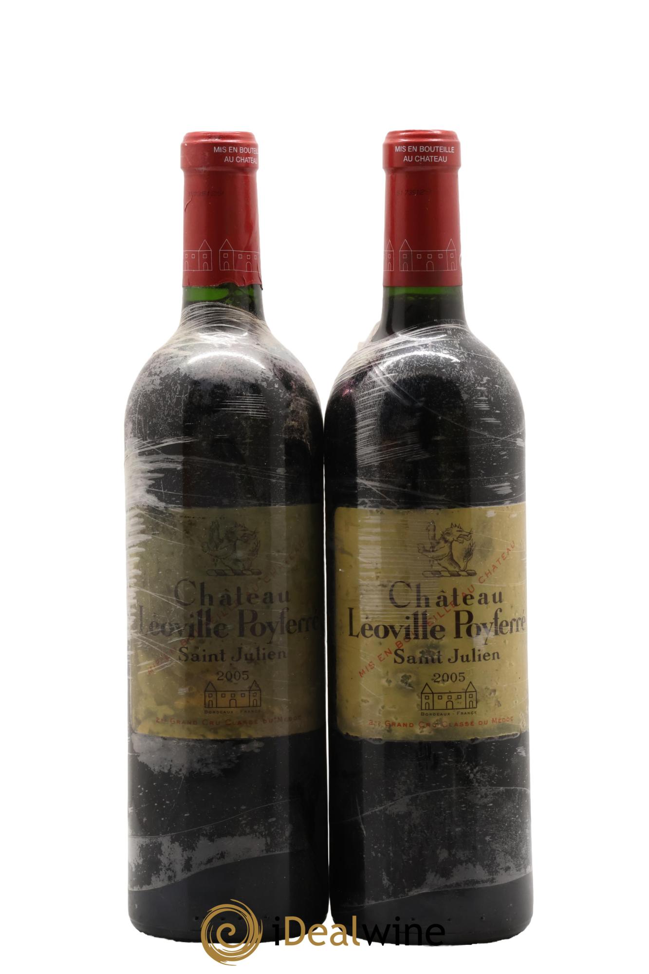 Château Léoville Poyferré 2ème Grand Cru Classé 2005 - Posten von 2 Flaschen - 0