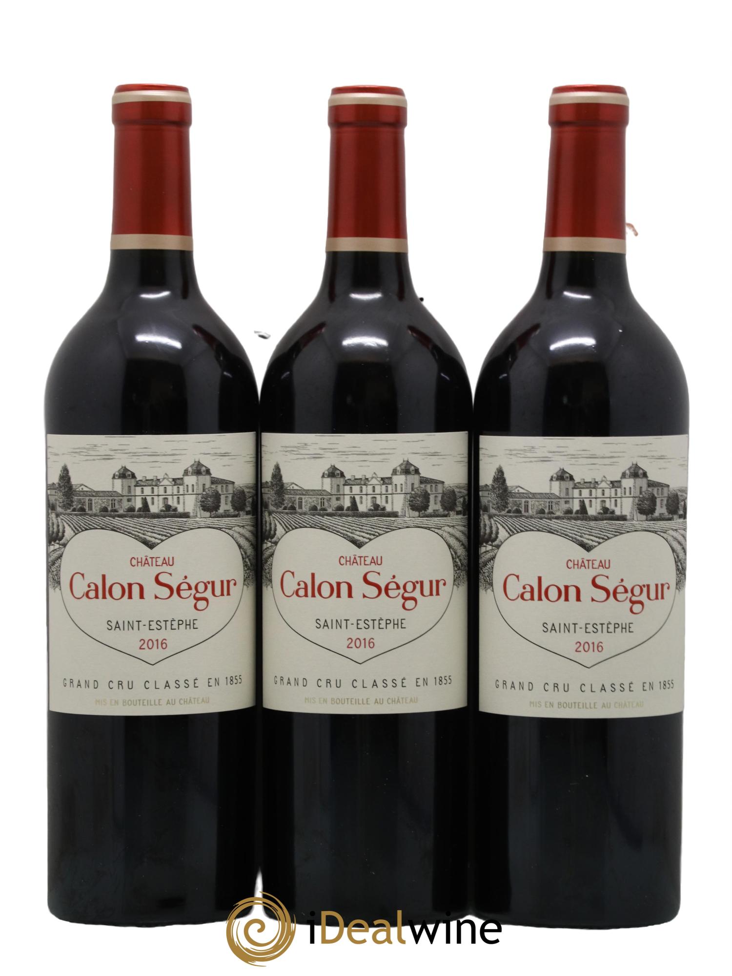 Château Calon Ségur 3ème Grand Cru Classé 2016 - Lot de 3 bouteilles - 0