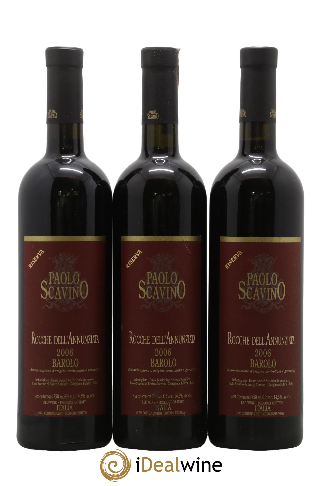 Barolo DOCG Rocche dell'Annunziata Riserva Paolo Scavino 2006 - Lotto di 6 bottiglie - 2