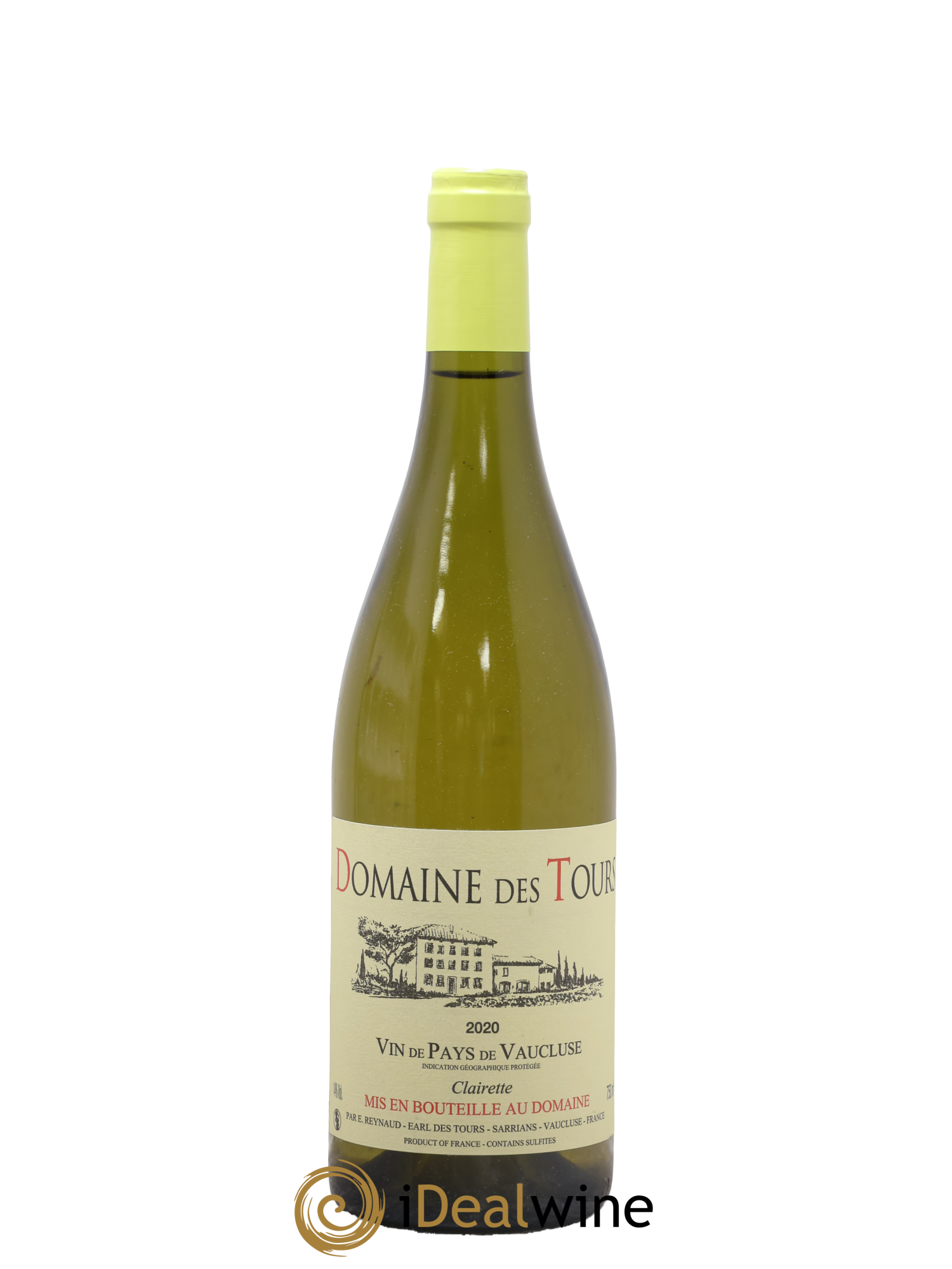 Vaucluse (Vin de Pays de Vaucluse) Domaine des Tours Clairette Emmanuel Reynaud 2020 - Lot de 1 bouteille - 0