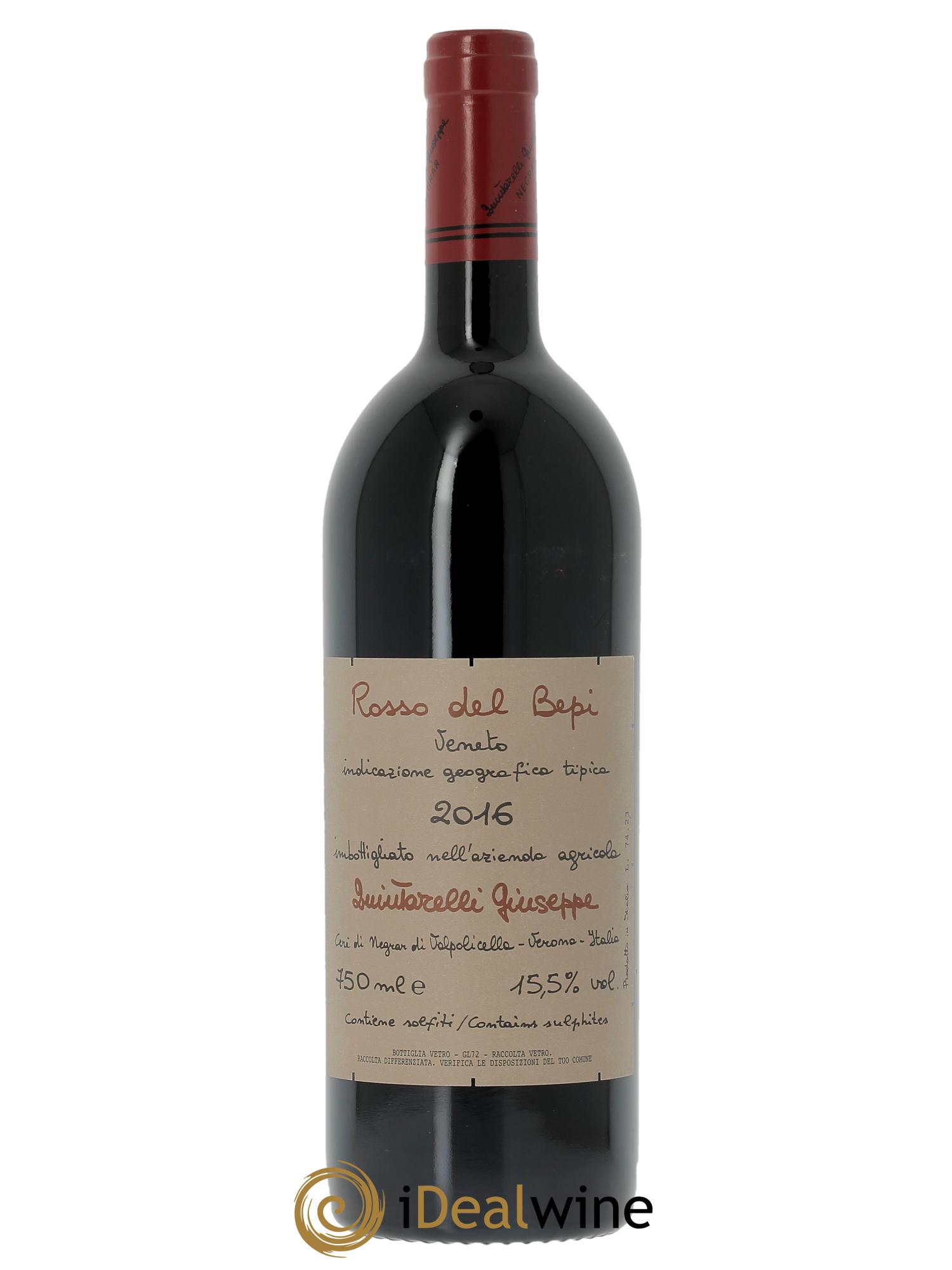 IGT Veneto Rosso del Bepi Giuseppe Quintarelli  2016 - Posten von 1 Flasche - 0