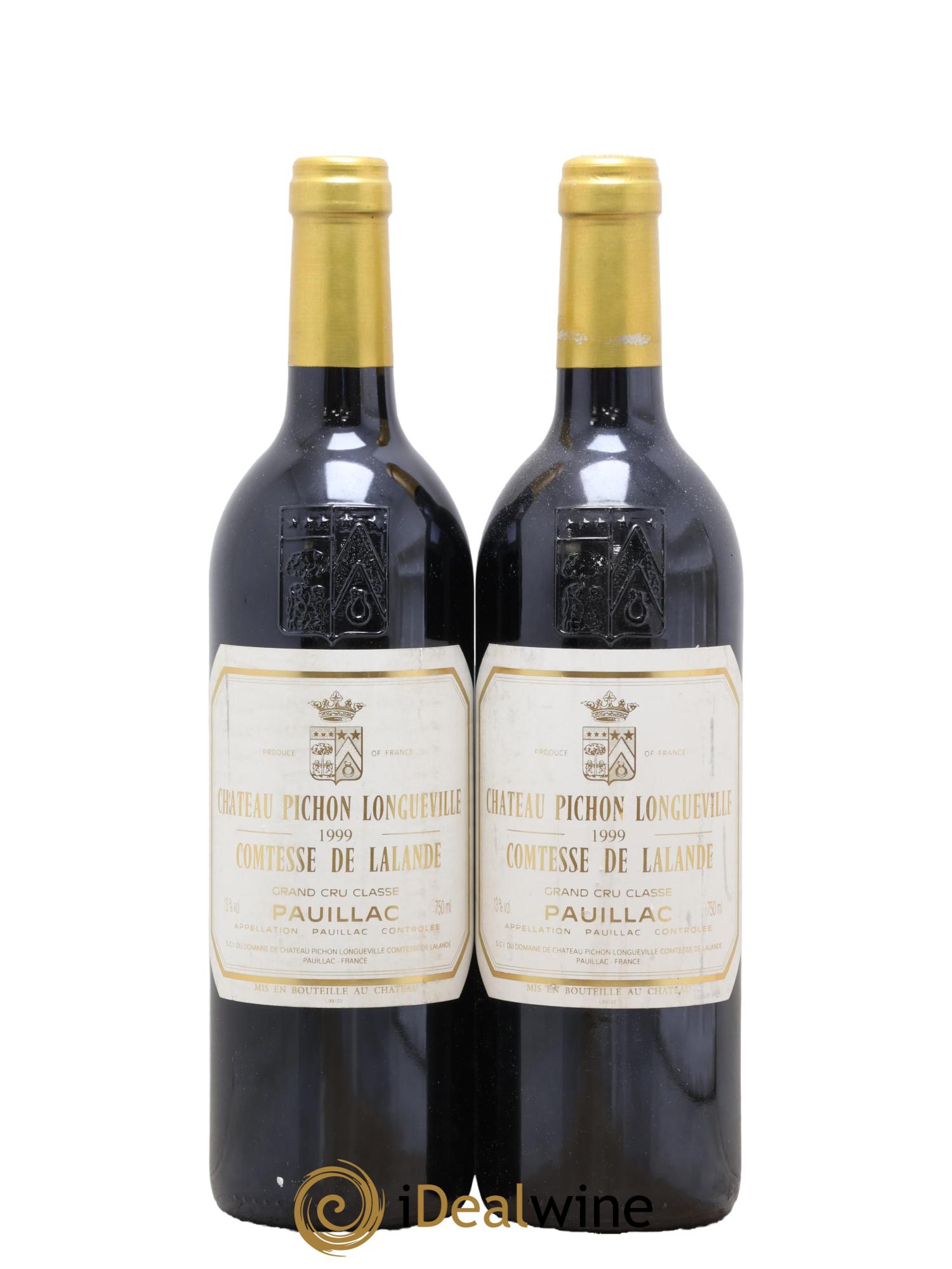 Château Pichon Longueville Comtesse de Lalande 2ème Grand Cru Classé 1999 - Lot de 2 bouteilles - 0